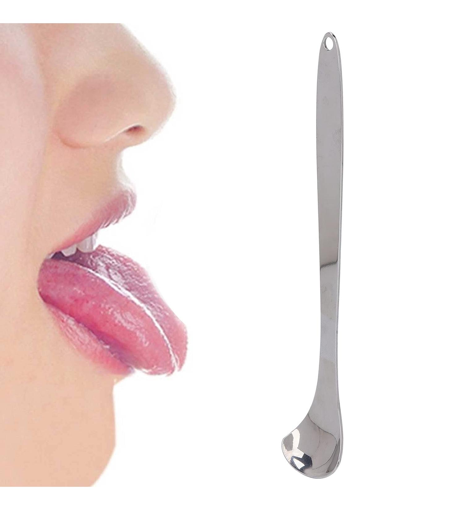 Stainless Steel Tongue Scraper 2-Pack | BPA-Free Oral Hygiene Tool | Freshen Breath with Reusable Tongue Cleaners - Buy Online on GoSupps.com