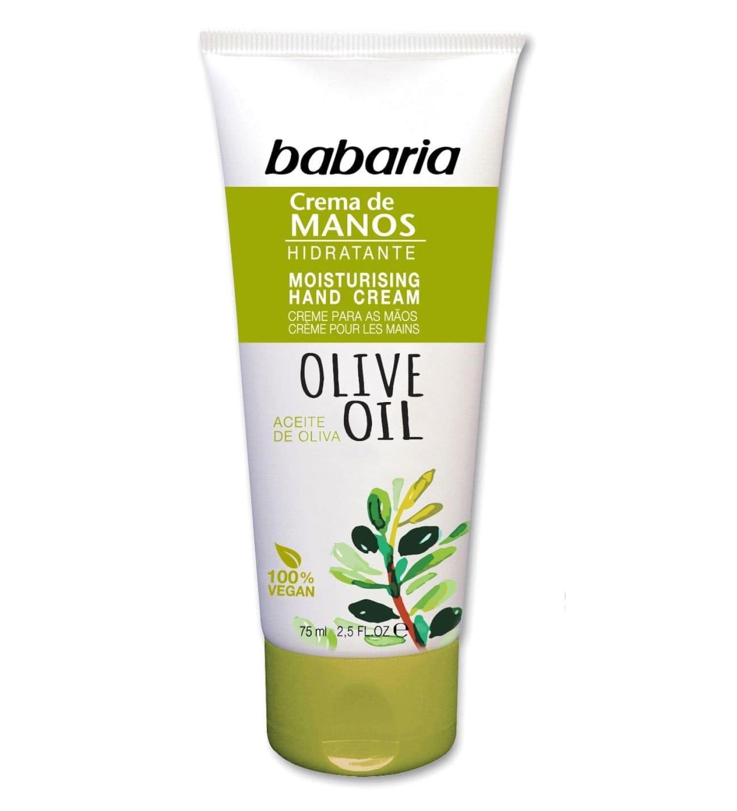 Babaria Olive Oil Hand Cream 75ml - Nourishing Moisture for Soft Hands | Buy Online - International Shipping Available - Buy Online on GoSupps.com