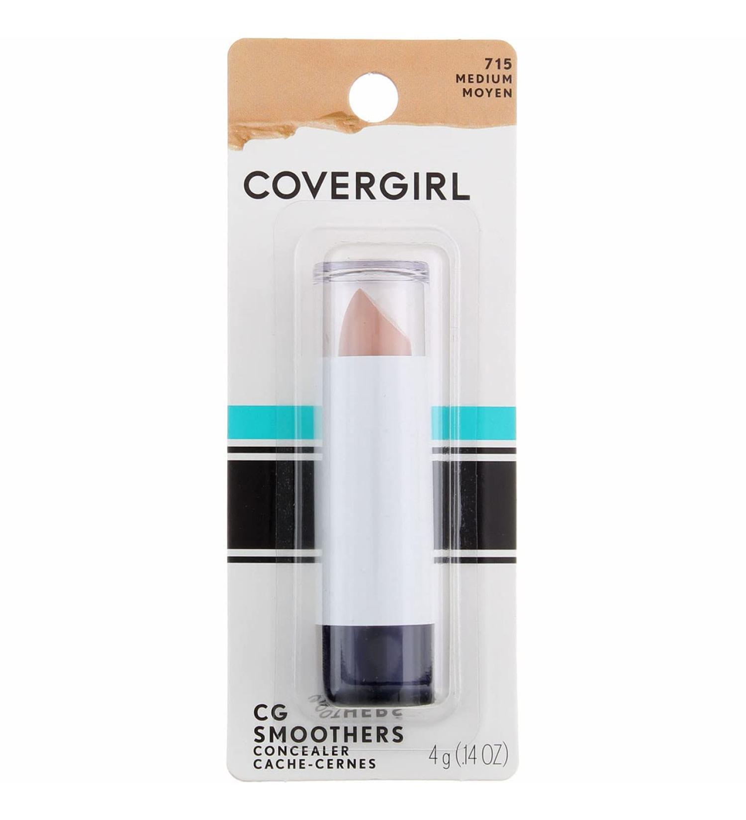 CoverGirl Smoothers Concealer Medium 715 - Pack of 4, 0.14 oz Each | 0.56 oz Total - Buy Online on GoSupps.com