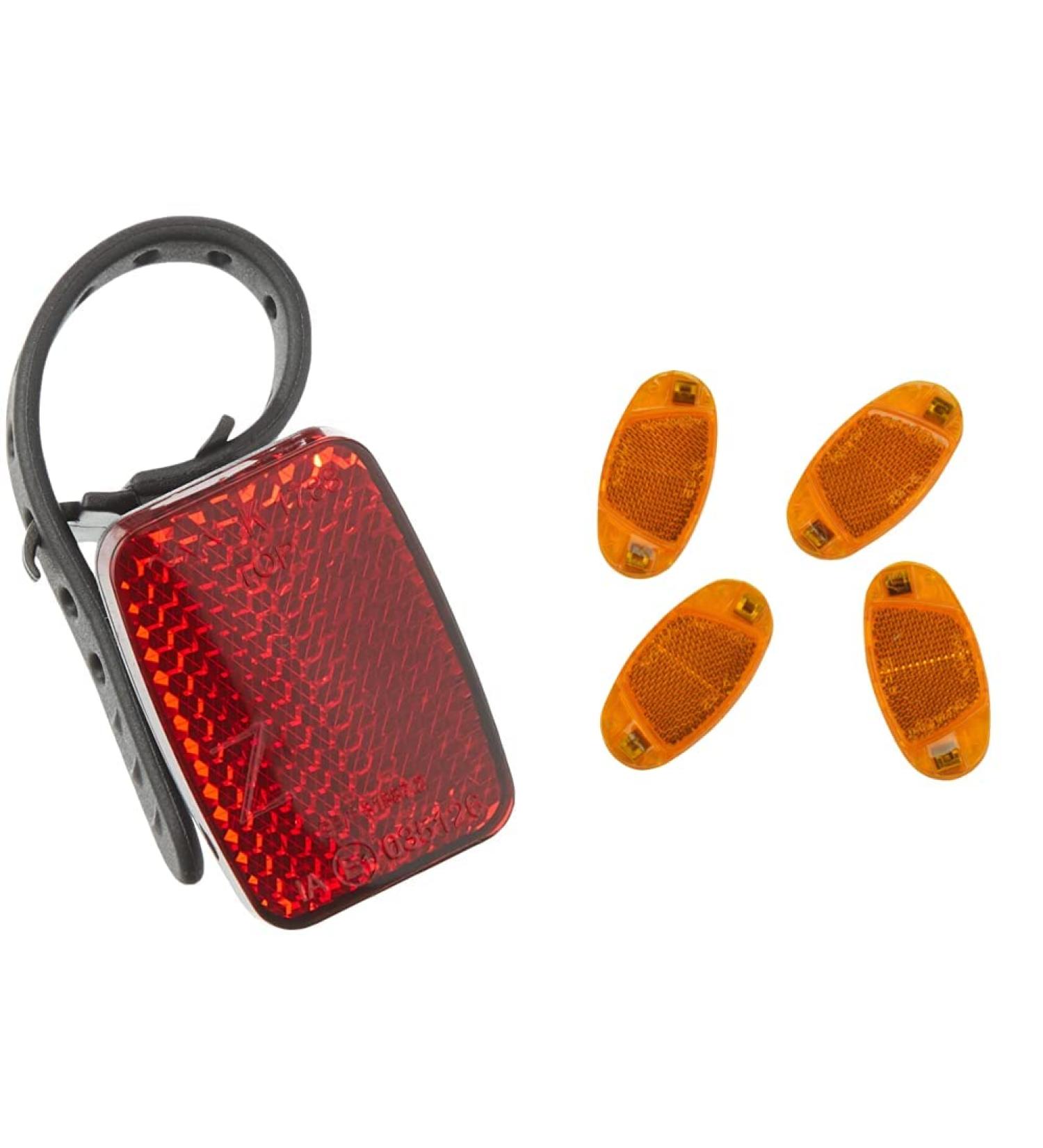 FISCHER Adult Reflector Rear Universal Mount - Red Bicycle Reflector Bundle 85400 | International Shipping Available - Buy Online on GoSupps.com