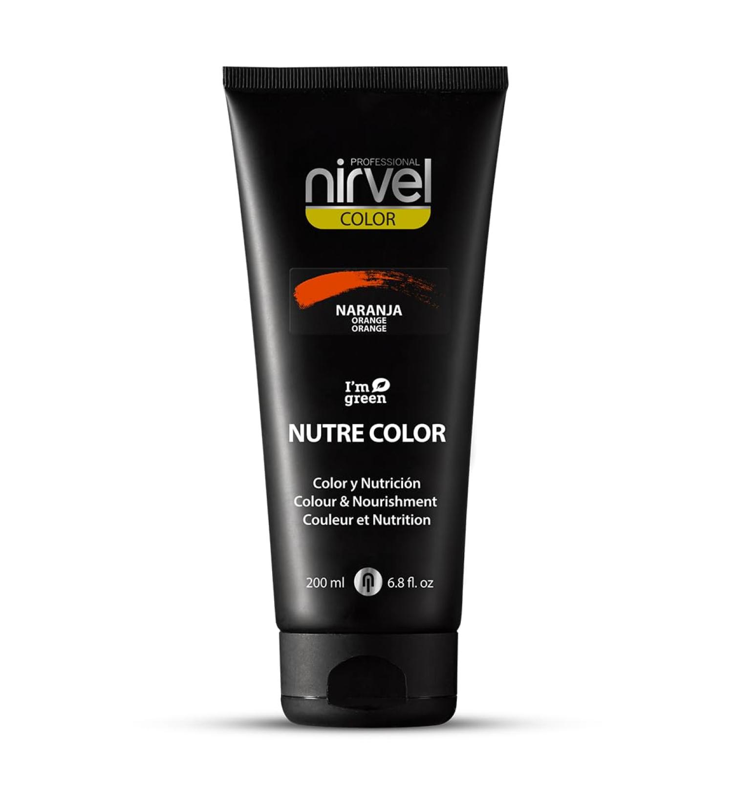 Nirvel NUTRE COLOR Black 200 mL Professional Mask | Temporary Hair Color & Nourishing Shine - Shop Internationally! - Buy Online on GoSupps.com