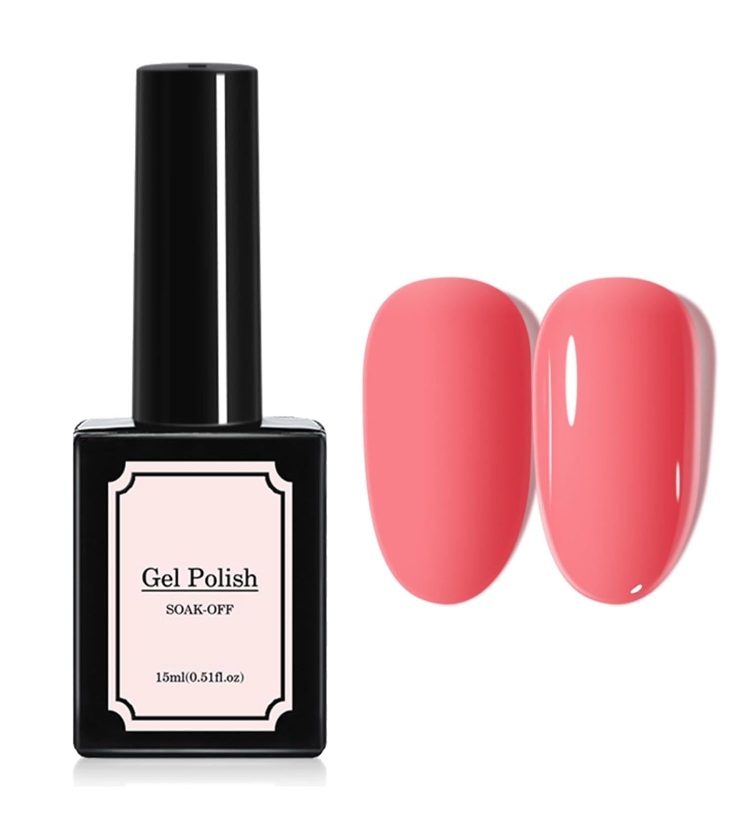 Pink Gel Nail Polish - Pink Nail Polish - Baby Pink Light Pink Pale Pink Nail Vanish - Soak Off UV LED Gel Nail Polish - Long Lasting Nail Art DIY Home (15ml) - Buy Online on GoSupps.com