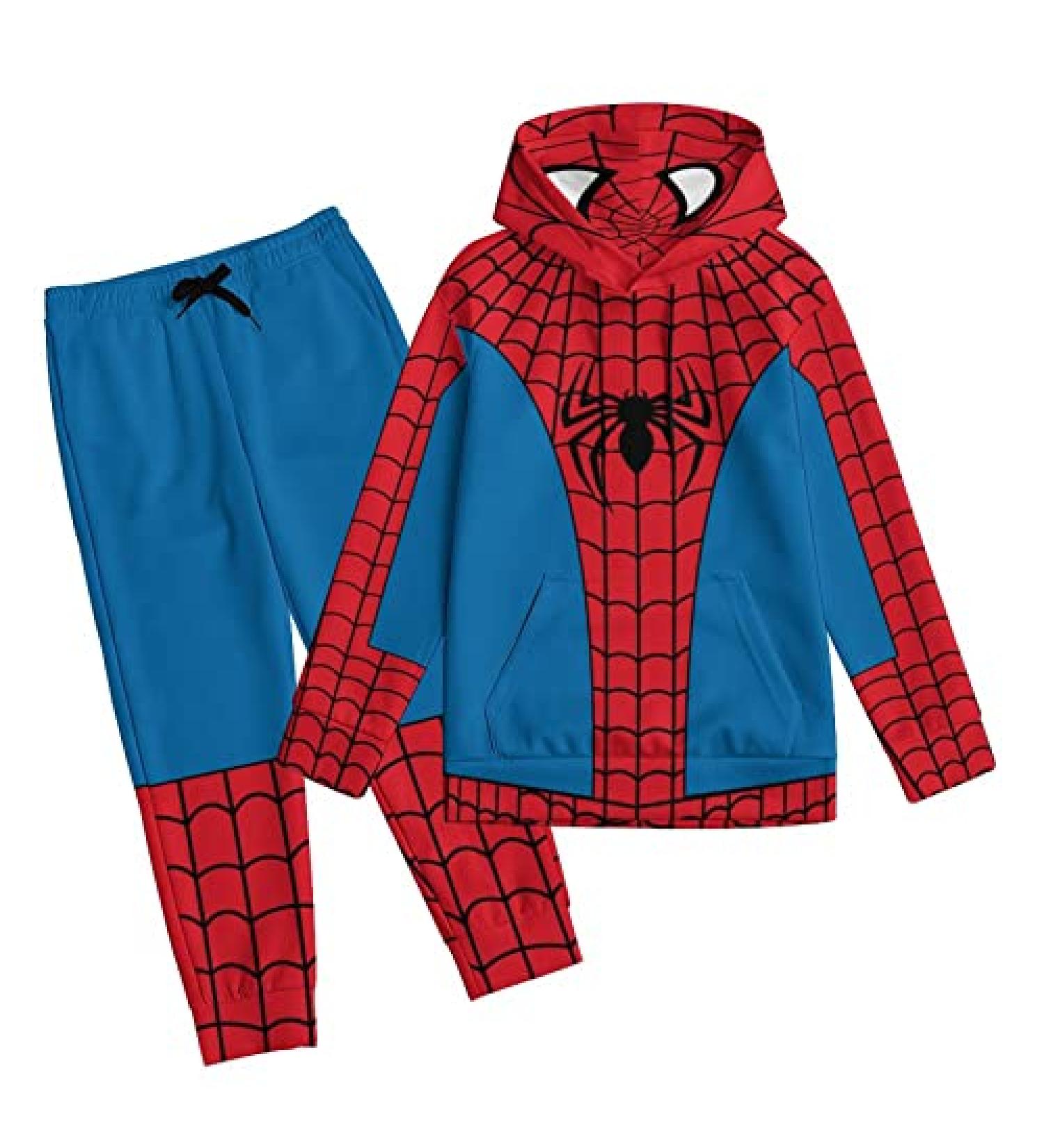 Vonpcaty 2PCs Cartoon Hoodie Sweatpants Set | Graphic 3D Print Pullover for Boys & Girls - Buy Online on GoSupps.com
