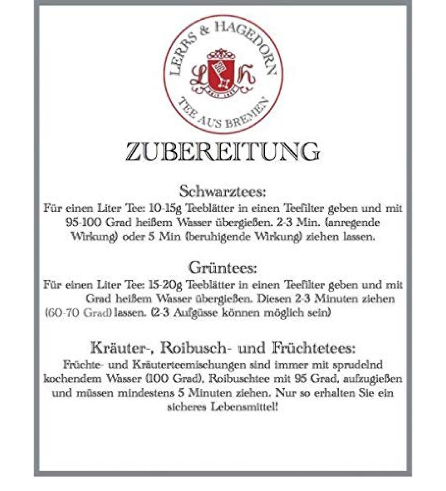  Lerbs & Hagedorn Rooibos 250g Rooibusch Tea Red - Buy Online on GoSupps.com