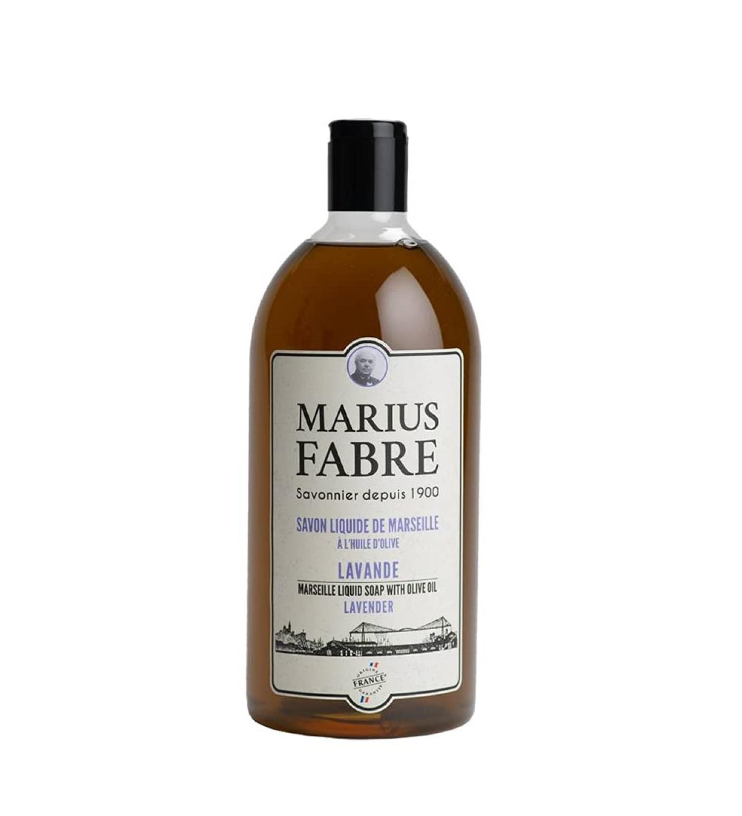 Marius Fabre Marseilles Liquid Soap Lavender 1 L 33.8 Fl Oz Refill