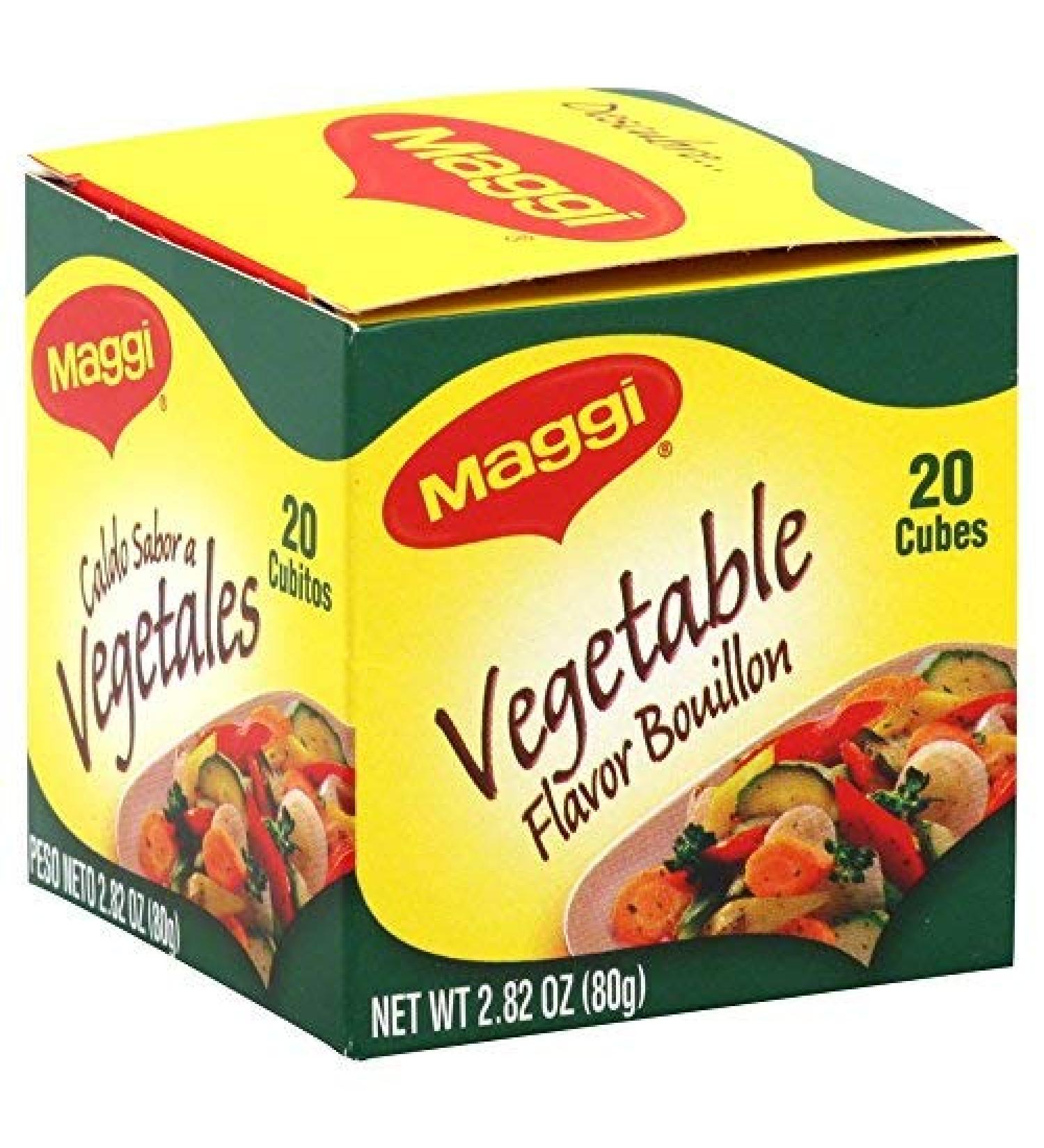 Maggi Veggie Bouillon Cube 2.82 OZ(Pack of 4) Veggie 2.82 Ounce (Pack of 4)