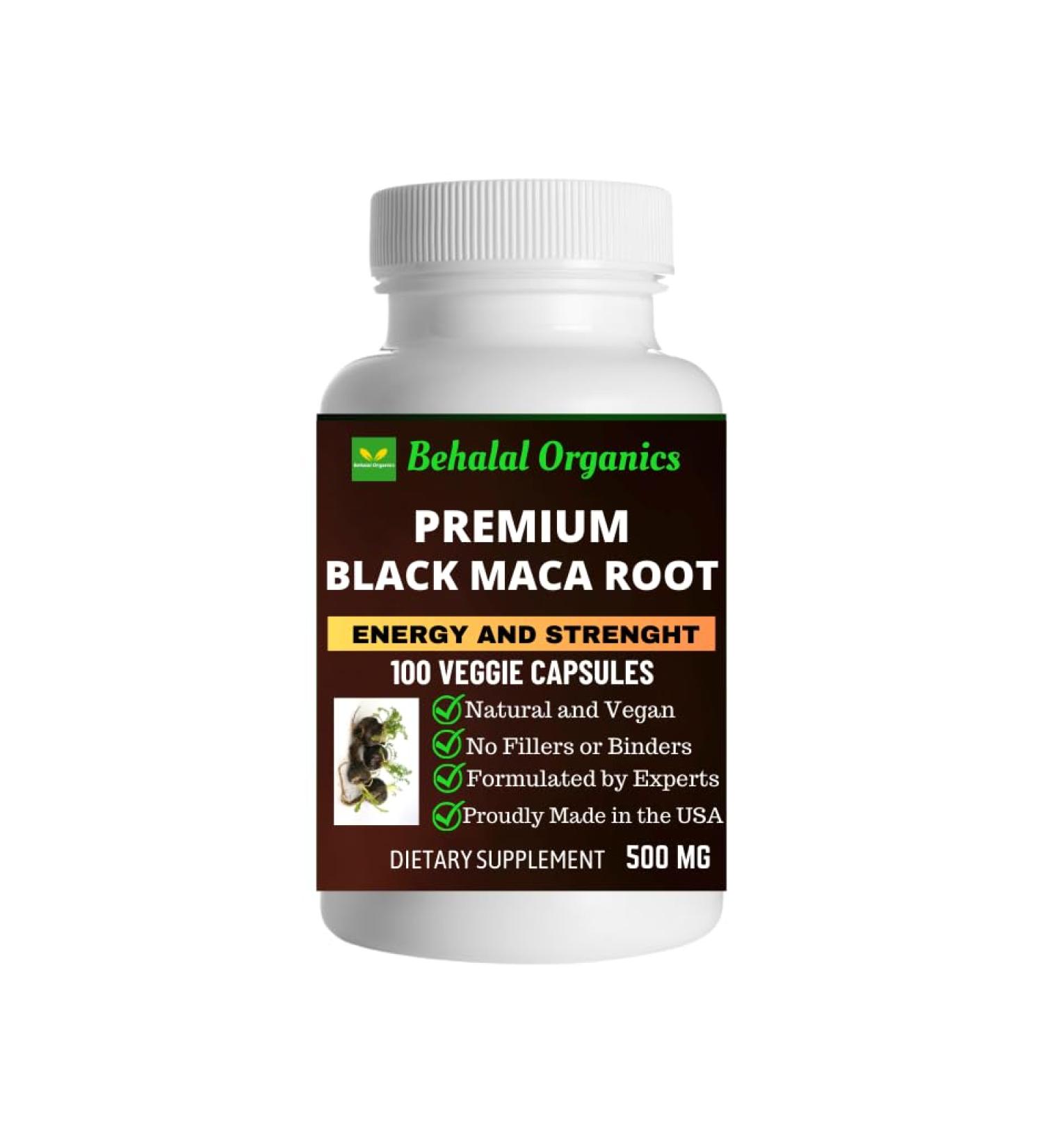Behalal Organics Black Maca Root Quick Release Capsules - Buy Online on GoSupps.com