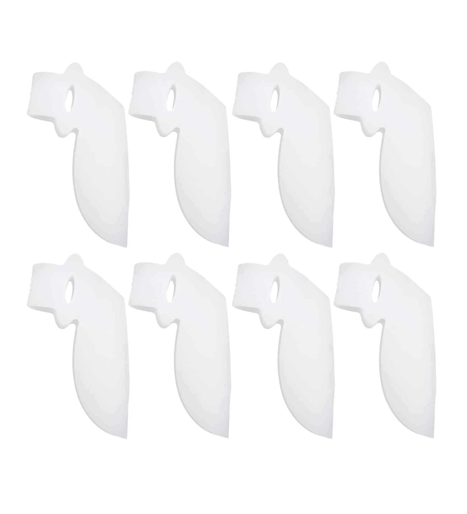White Protector 4 Pairs Silicone Toe Separators for Toe Alignment & Bunions - Hammer Toe Straightener & Spacer - Buy Online on GoSupps.com