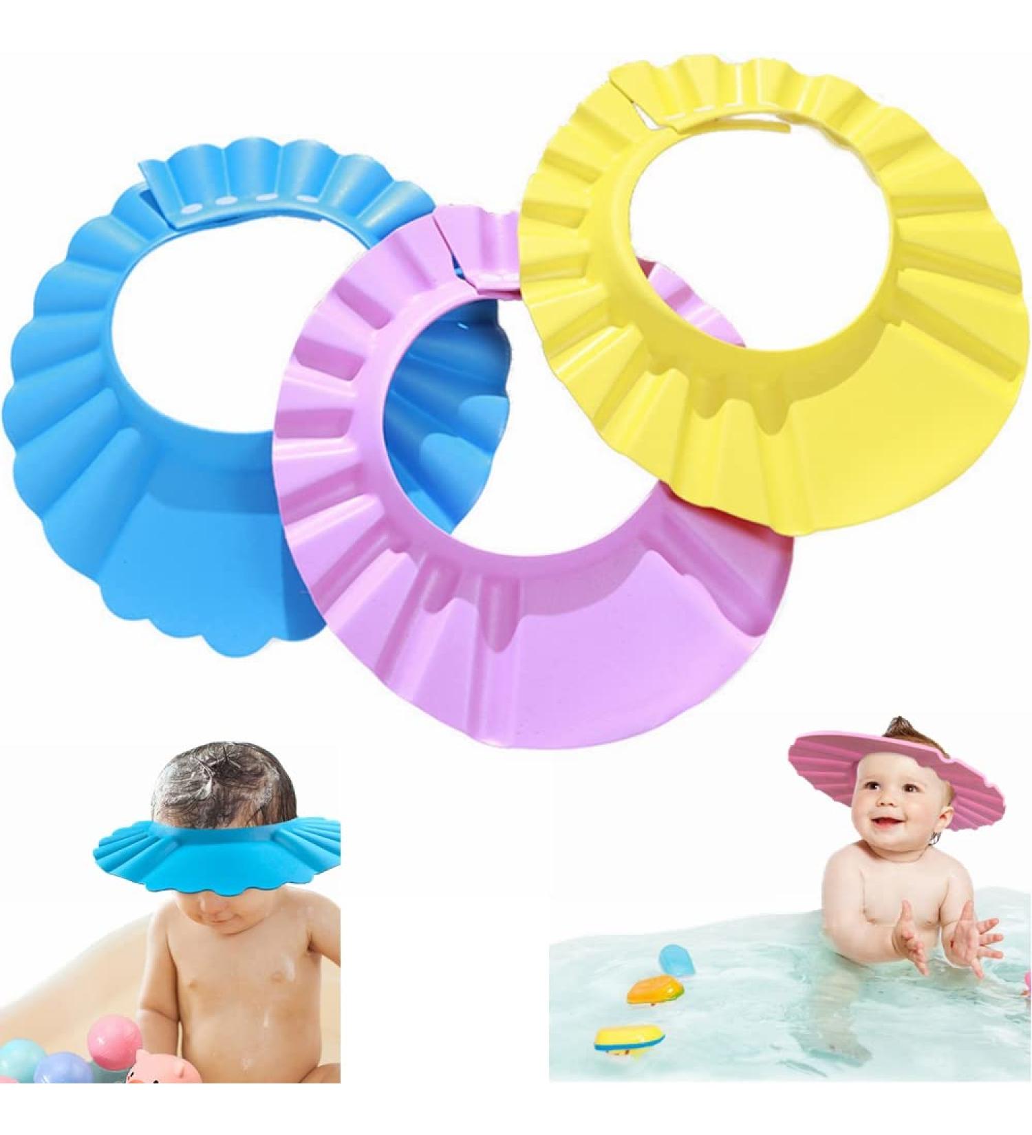 Ki-Wedy Adjustable Silicone Shower Hood for Kids | Baby Shampoo Cap & Hair Wash Protection | Safe Eye & Ear Shield for Children - Buy Online on GoSupps.com