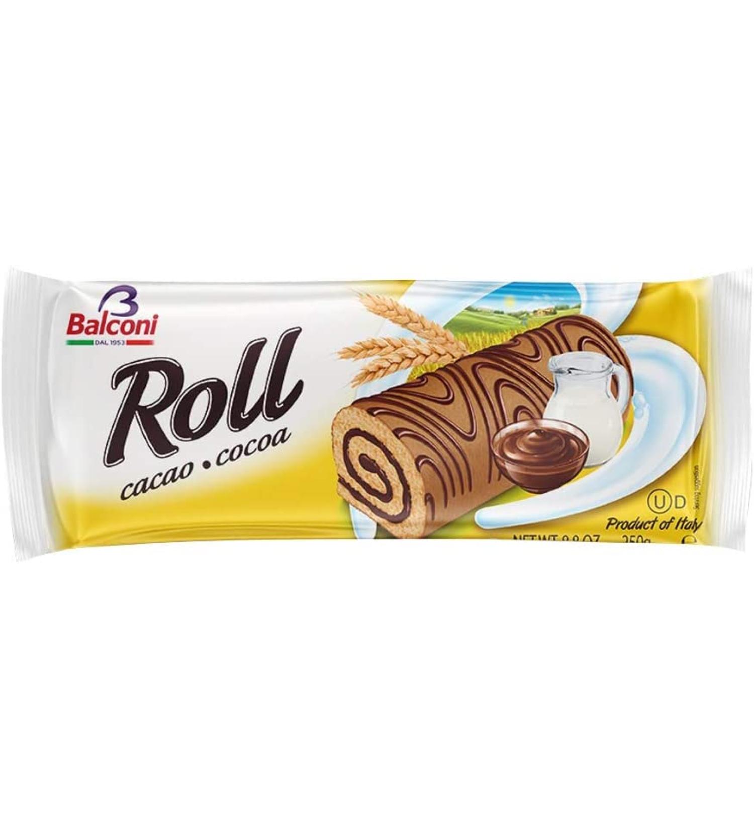 Balconi Lot of 3 cocoa rolls for cocoa with cocoa cream 250 g - Buy Online on GoSupps.com