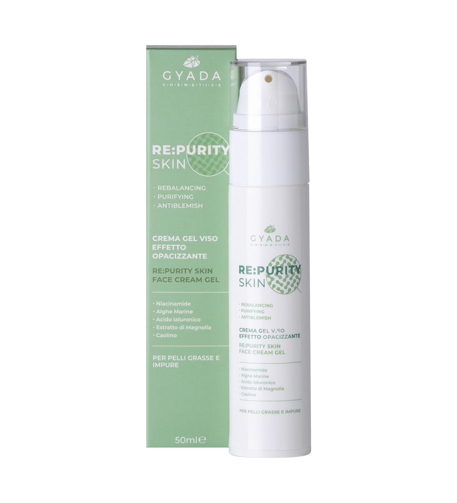  GYADA COSMETICS GYADA COSMETICS Re:Purityskin Soothing Effect Face Gel Cream Light Moisturizing Fluid For Oily Skin Impure Combination Acne Base Make-Up with Hyaluronic Acid 50 ml - Buy Online on GoSupps.com