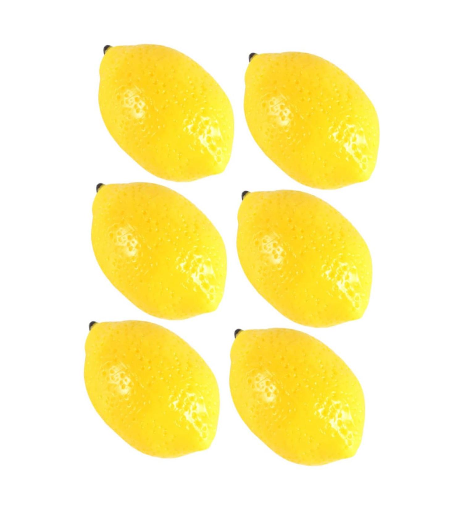 Zerodeko Faux Flower Garland 6pcs Mini Imitation Lemon Artificial Lemons Faux Plant Decor Lifelike Lemons Puzzle Toys Brain Toy Fruit Ornament Home Decor Household Products Toddler Pvc - Buy Online on GoSupps.com