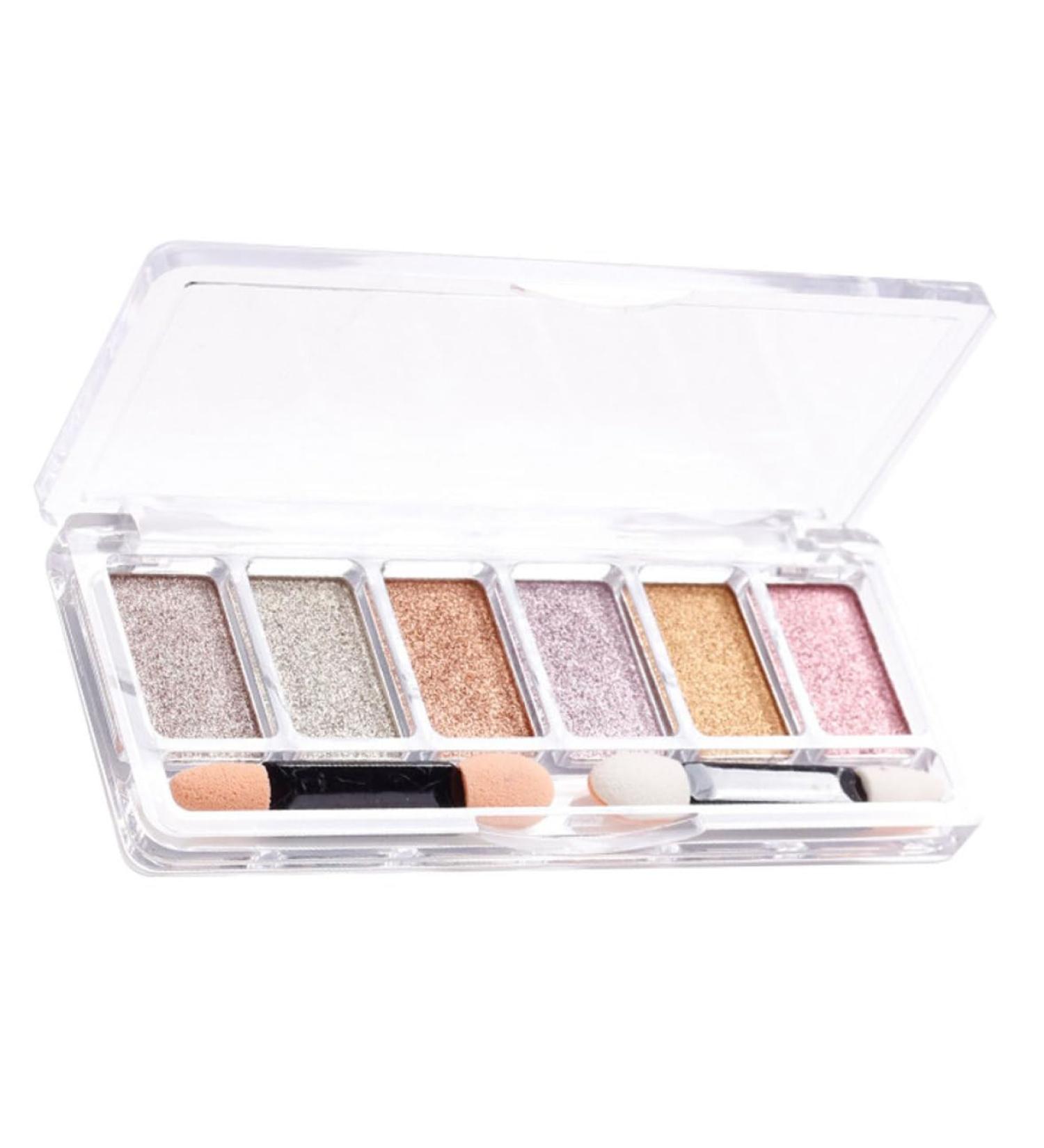 Nail Mirror Powder 6 Colours Manicure Chrome Glitter Pigment with Eyeshadow Sticks Golden  - Buy Online on GoSupps.com