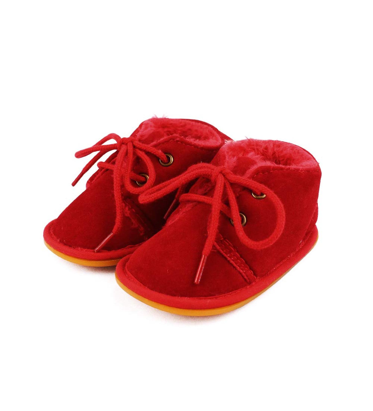 LACOFIA Baby Winter Anti-Slip Booties - Red, 3-6 Months - Buy Online on GoSupps.com