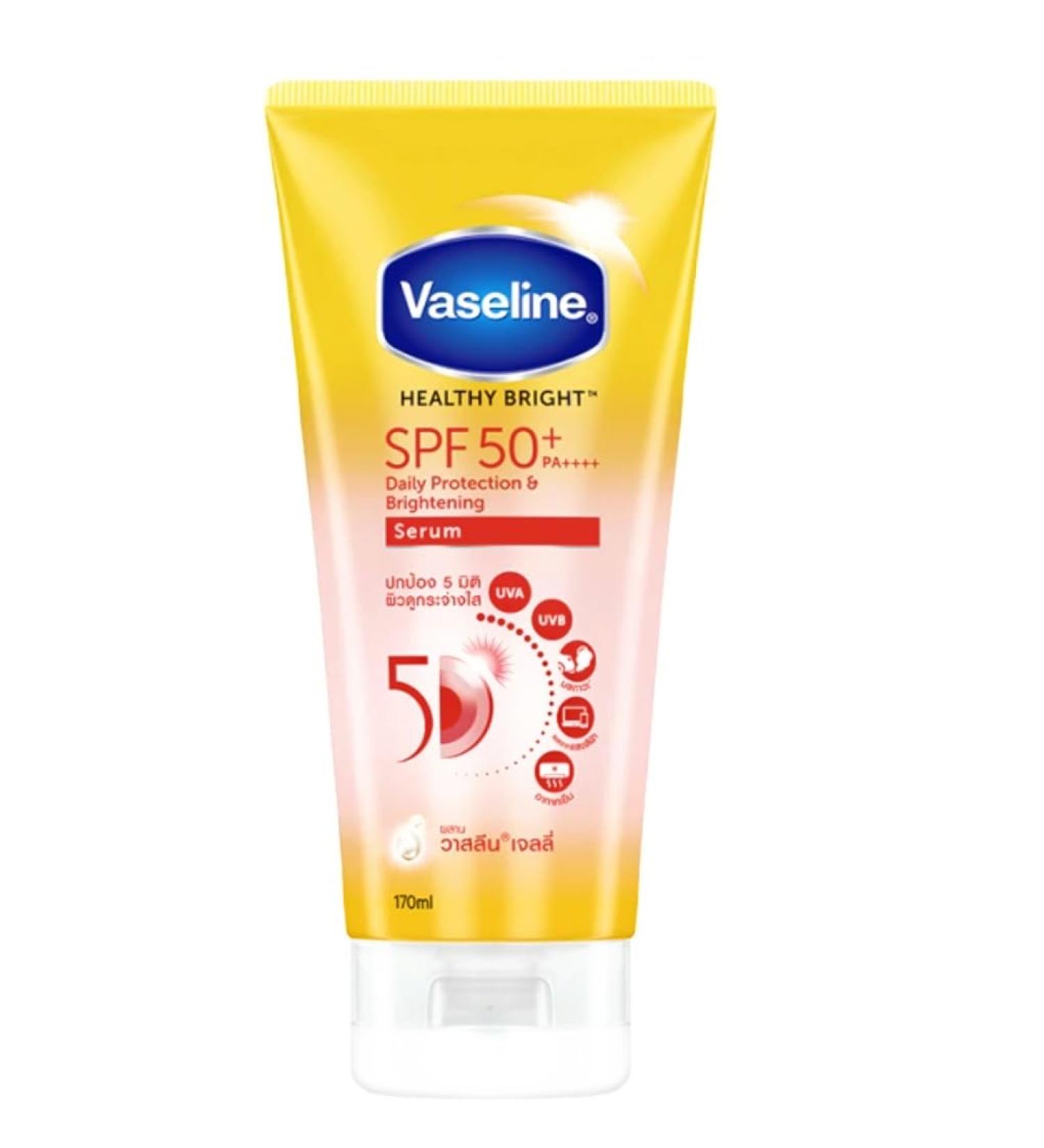 Vaseline Healthy Bright Daily Protection Brightening Serum SPF50+ PA++++ 170ml | Shop Internationally for Radiant Skin - Buy Online on GoSupps.com