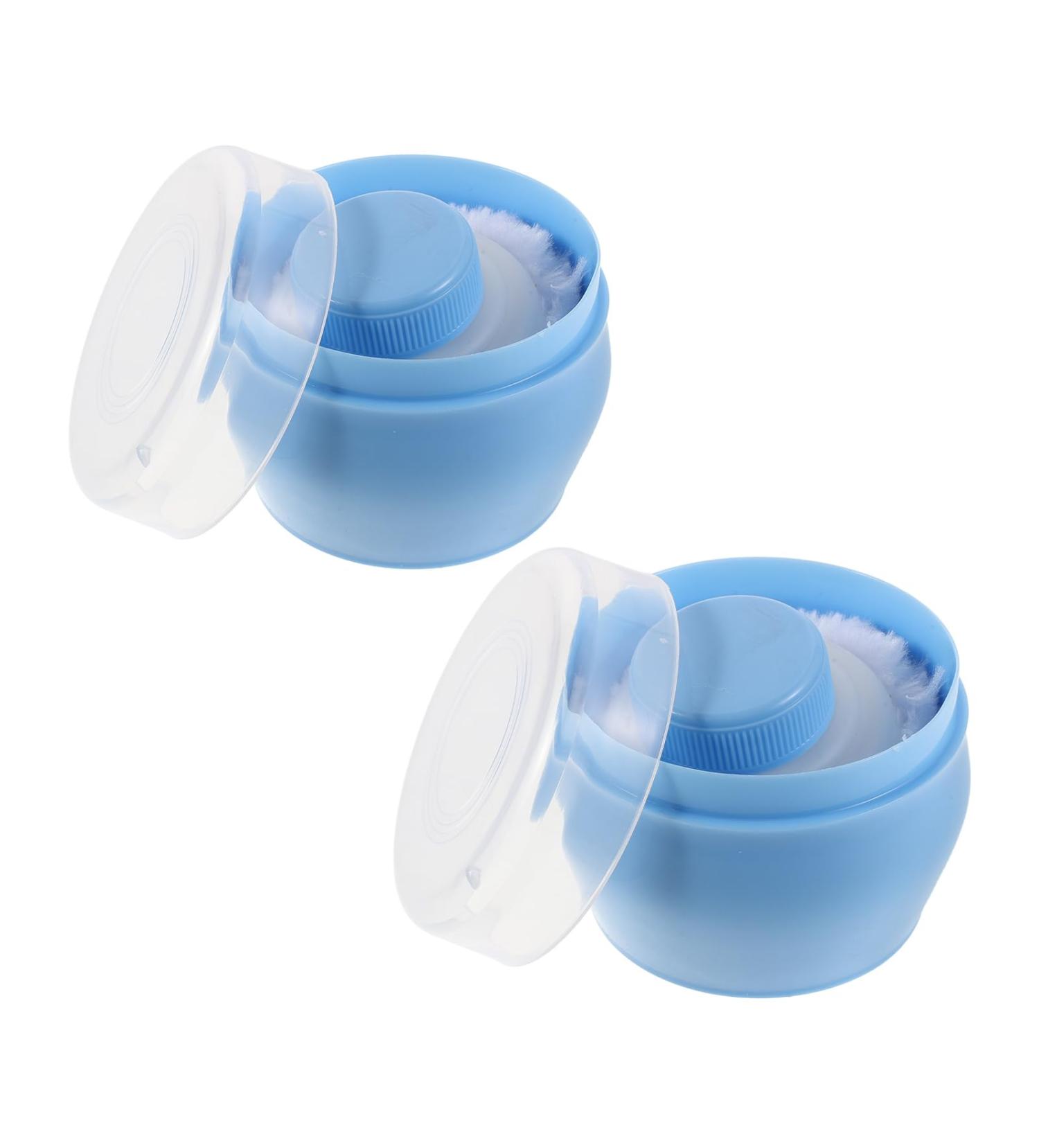 Mikinona Lot de 2 Bo tes Poudre Rechargeables Bleu Ciel avec Houppette Portable Distributeur tanche pour Poudre Corporelle B b tui de Voyage Pratique pour Soins Peau Sensible - Buy Online on GoSupps.com