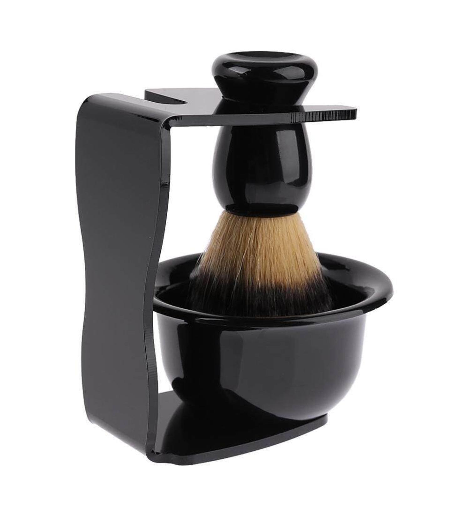 LCKJLJ 3-in-1 Shaving Soap Bowl Set | Shaving Brush Stand & Hair Shaver - Premium Quality for a Smooth Shave - Buy Online on GoSupps.com