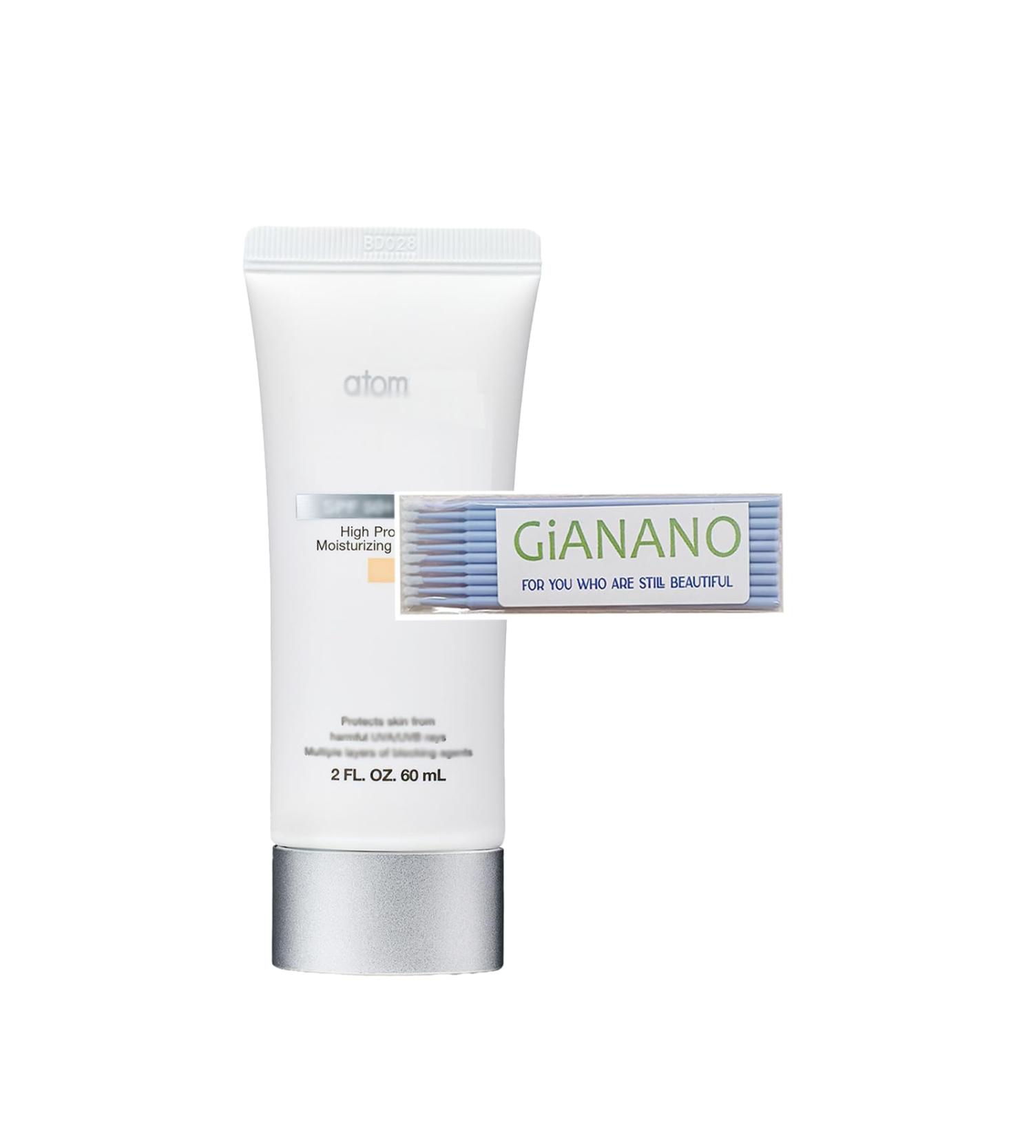 Makeup base Facial Daily skincare For a.t.o.m.y beige color Outdoor-friendly moisturizer 60ml(2 fl.oz.) 1pcs / Cotton swab included 3.13 Ounce (Pack of 1)