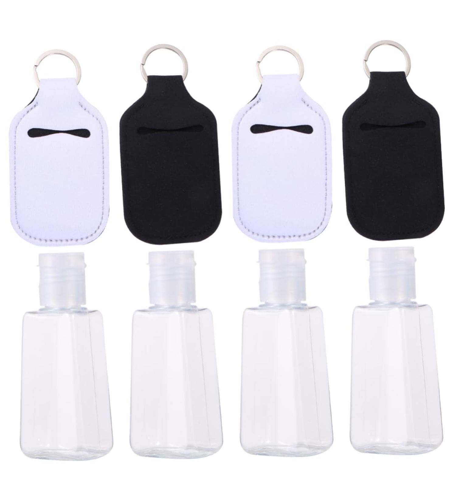 minkissy 4 Set Bottle Protective Bottle Refillable Bottle with Cover Empty Bottle Neoprene Portable White - Buy Online on GoSupps.com
