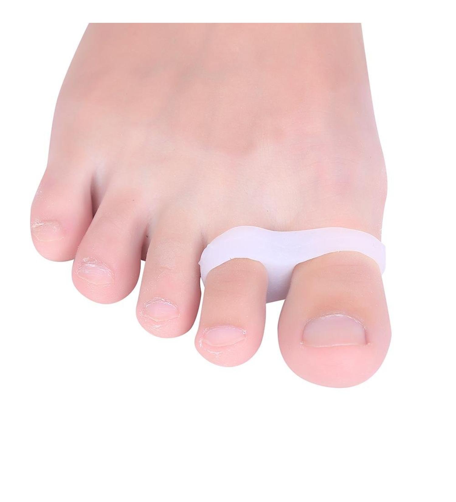 4-Piece Silicone Gel Toe Protectors - Double-Loop Orthotics for Pain Relief & Alignment | LJ Foot Care - Buy Online on GoSupps.com