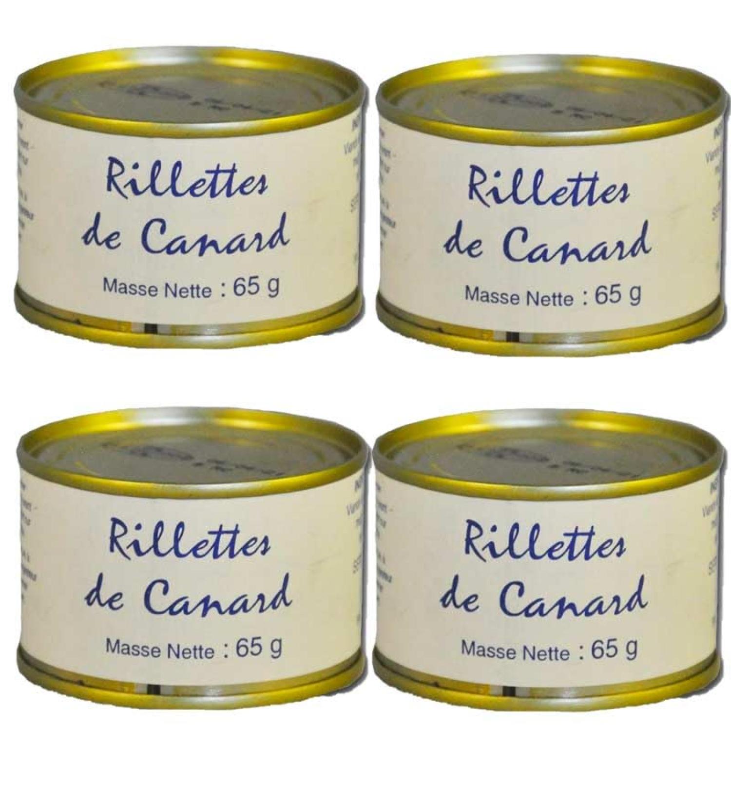 Duck rillettes - 4 boxes 65 g - Buy Online on GoSupps.com