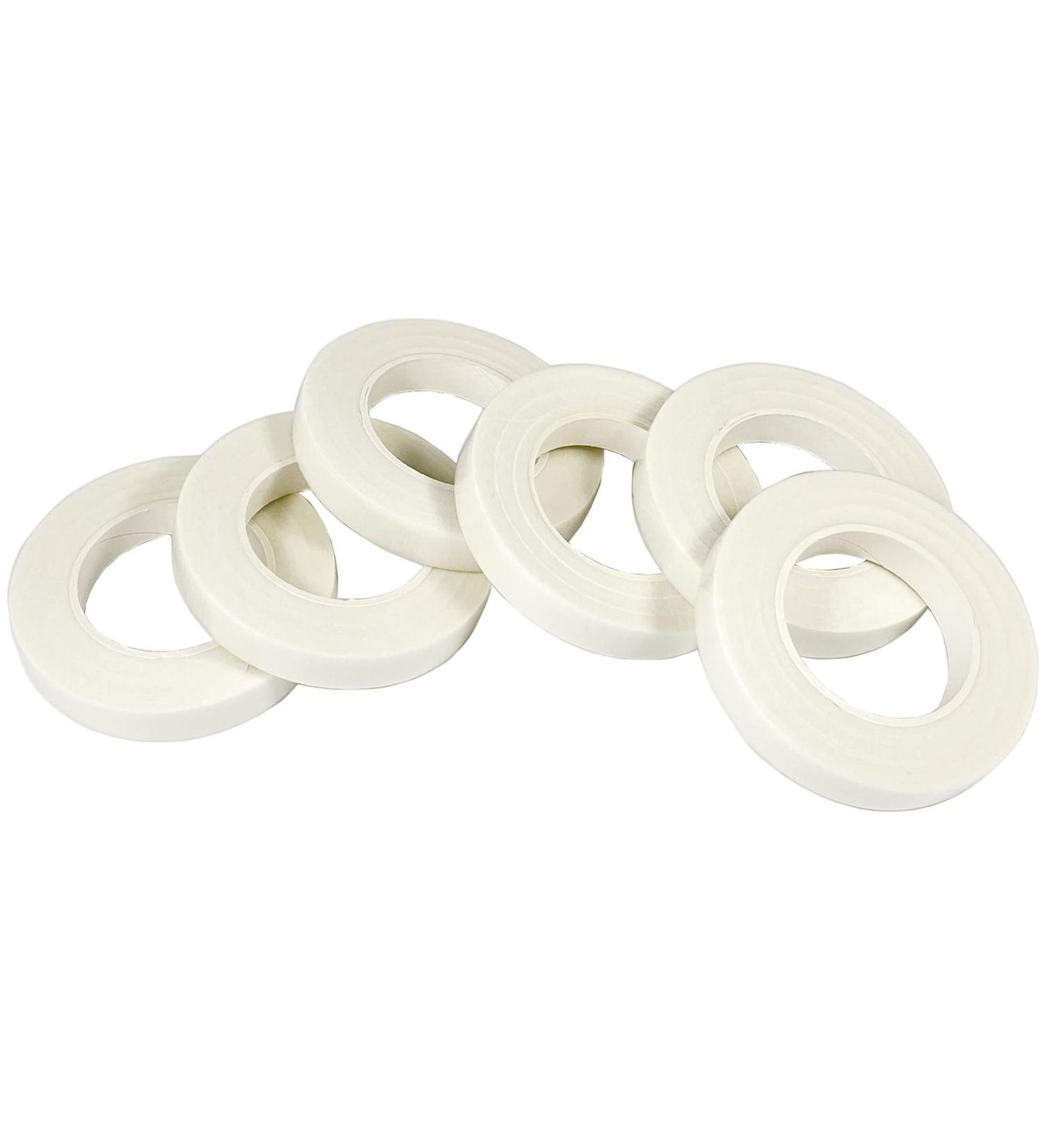 6 Rolls White Floral Tapes for Bouquet Wrapping and Crafts - Wedding Flower Adhesives - Buy Online on GoSupps.com