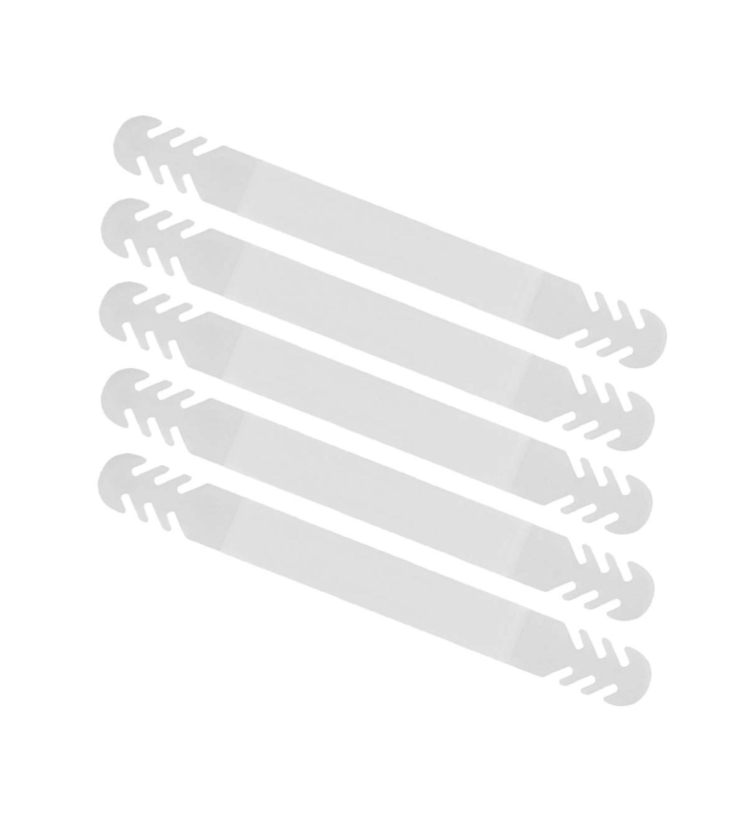 White Silicone Mask Extenders - Set of 5 | Ear Savers for Pain Relief | Adjustable, Reusable, Anti-Slip | Mask Strap Extension Hooks - Buy Online on GoSupps.com