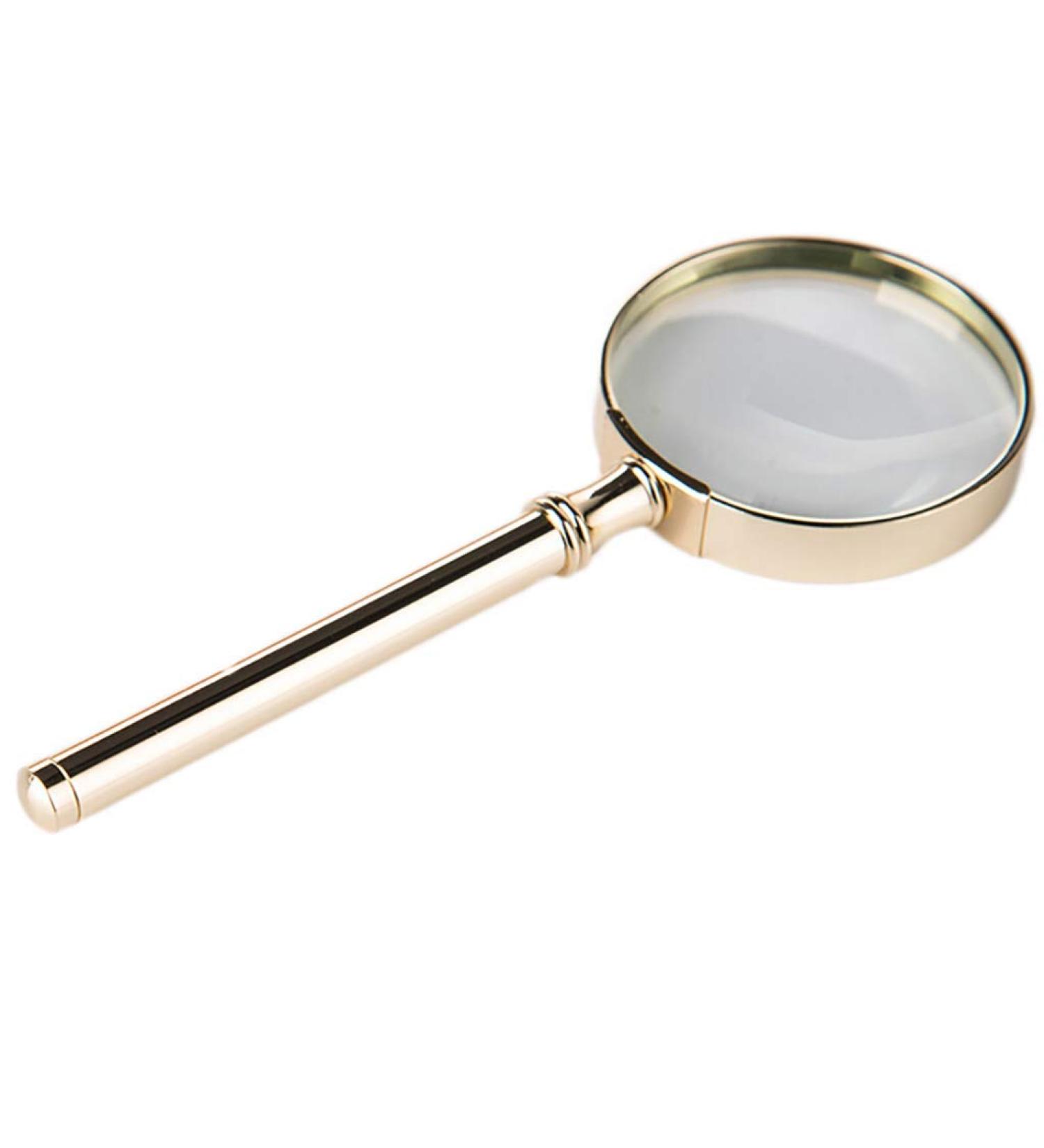 Magnifying Glass 20 Times HD Reading Identification Handheld Portable Copper Handle Good Times - Buy Online on GoSupps.com