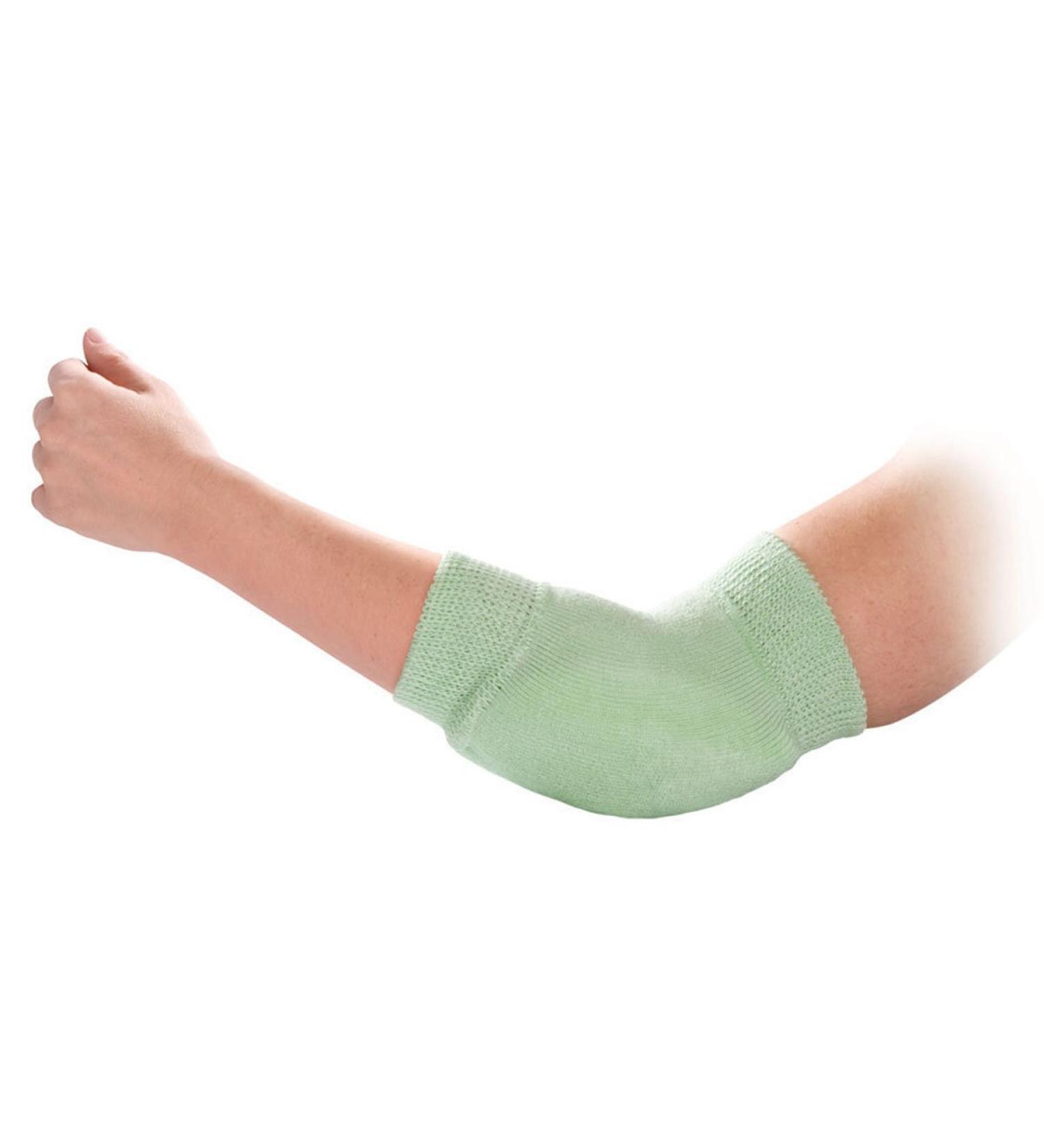 Medline Knit Elastic Heel/Elbow Protectors, One Size, Green