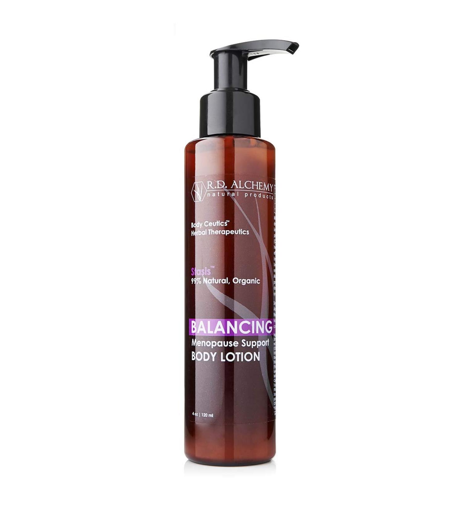 RD Alchemy Balancing Body Lotion for Menopause & Dry Skin - 99% Natural & Organic with Isoflavones & Phytoestrogenic Extracts - Buy Online on GoSupps.com