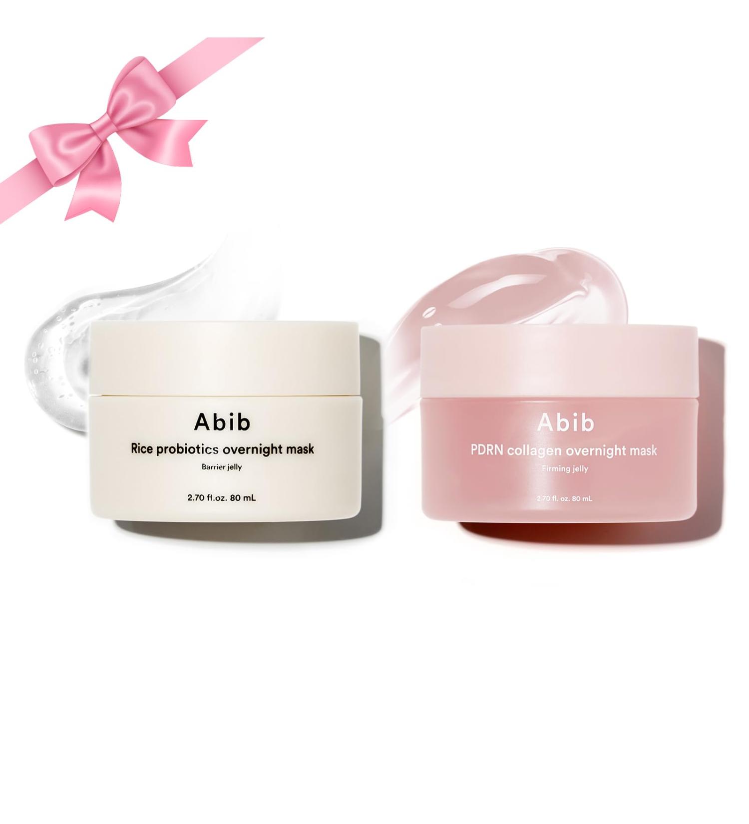 Abib Barrier & Firming Overnight Mask Bundle Rice Probiotics Barrier Jelly + PDRN Collagen Jelly - Buy Online on GoSupps.com