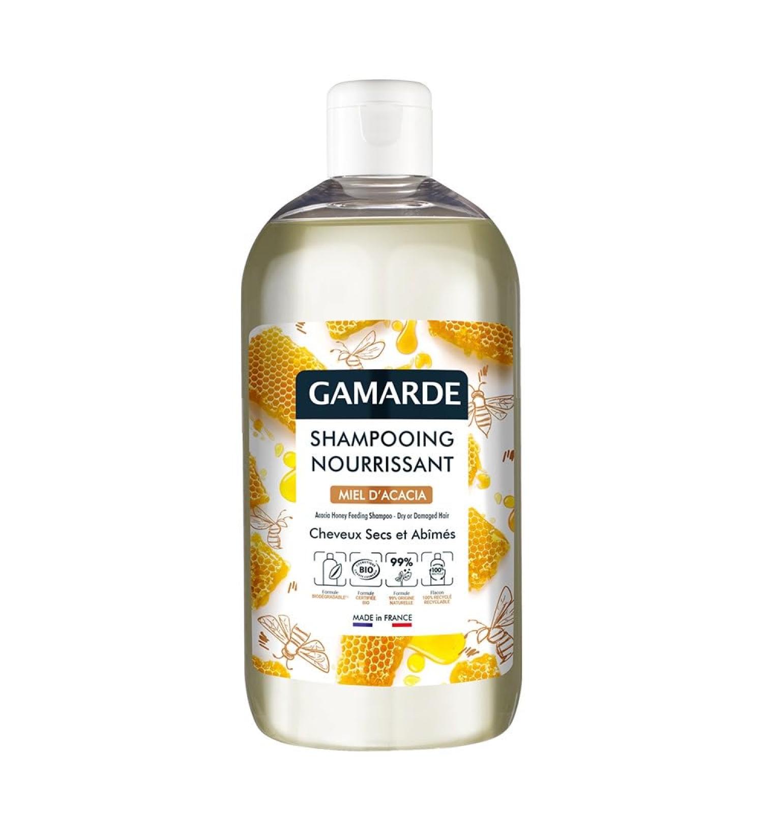 Organic Nourishing Shampoo Acacia Honey 500 ml Gamarde