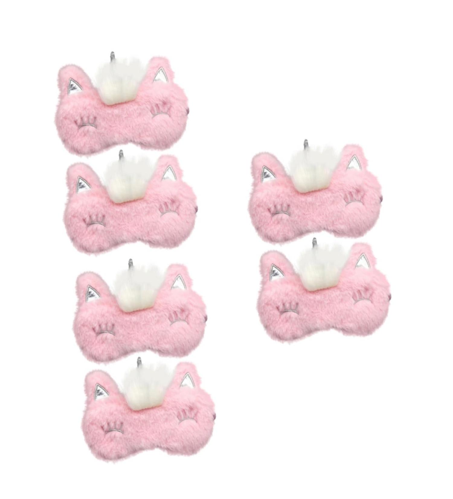 FOMIYES Plush Eye Masks - 6 Pcs Cooling Sleep Masks for Women & Men | Fox Pink Eye Covers for Travel & Home - Buy Online on GoSupps.com