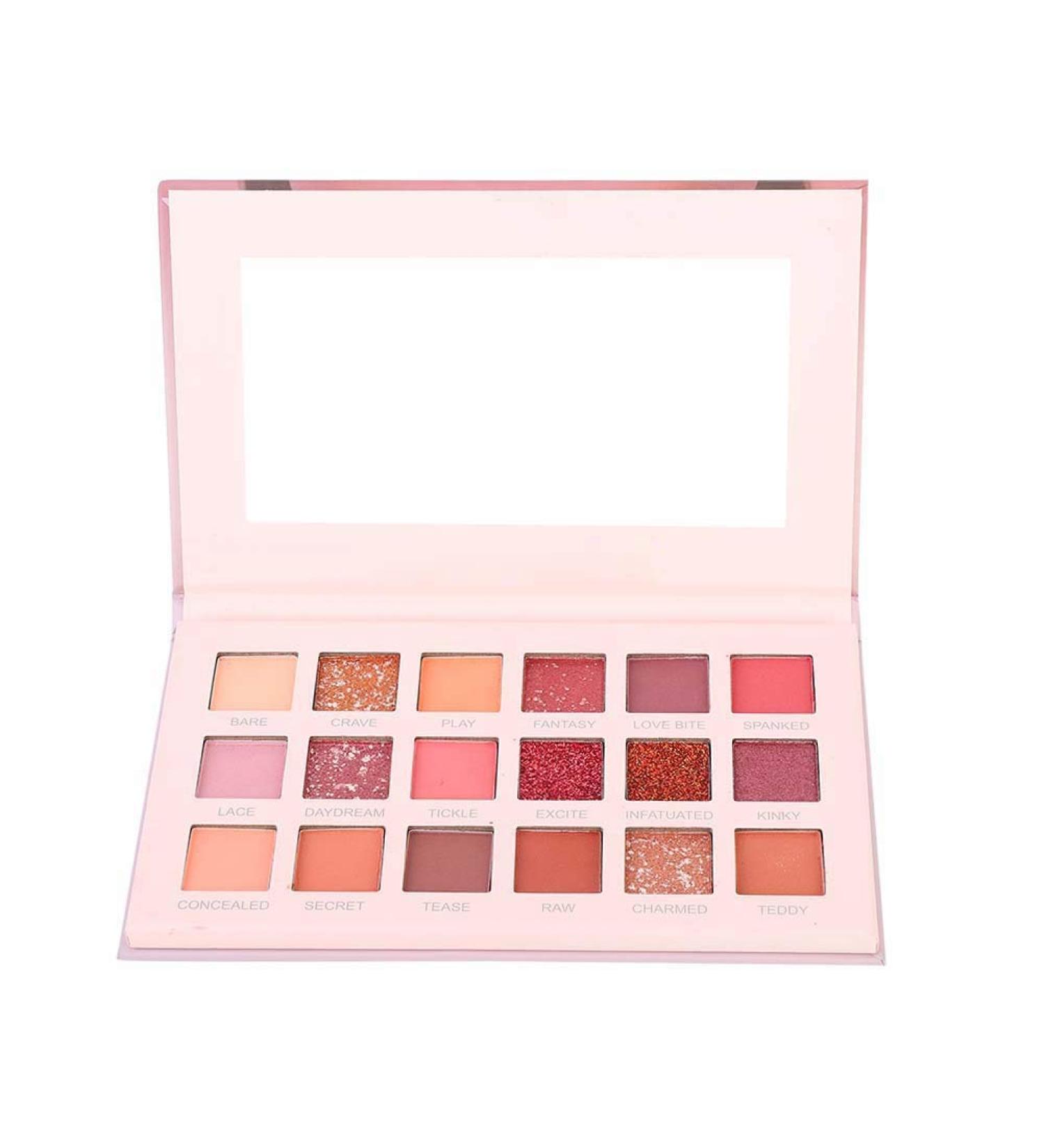 Fyearfly Nude Eyeshadow Palette Matte Shiny Eyeshadow 18 Colors Matte Eyeshadow Cosmetic Powder Beauty Makeup Tool - Buy Online on GoSupps.com