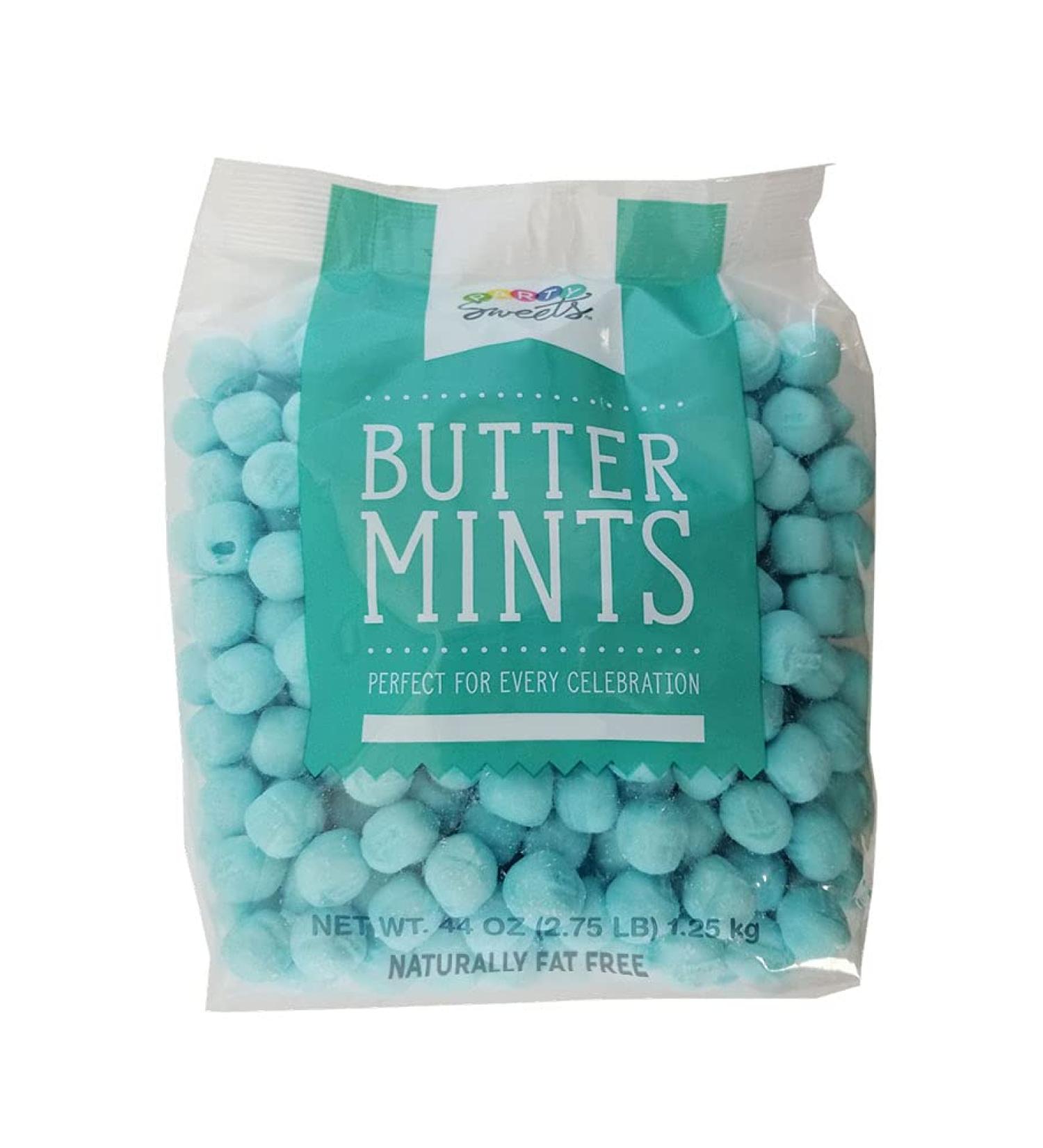 Blue Buttermints 2.75lb - Party Sweets, Hospitality Mints - 350 Pieces - Buy Online on GoSupps.com