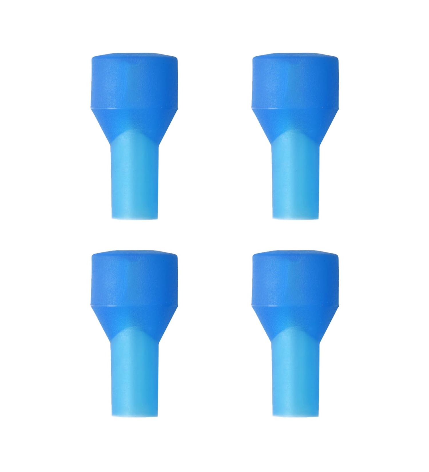 Silicone Bite Valve Replacement - 4 Pack for Water Bladders & Drinking Bags | Durable Mouthpieces & Dust Protection - Buy Online on GoSupps.com