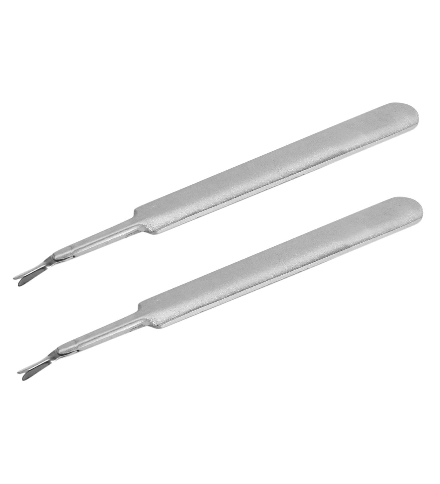 Plawee 2X Cuticle Trimmer Stainless Steel Fork Trimmer Cutitle Women Manicure - Buy Online on GoSupps.com