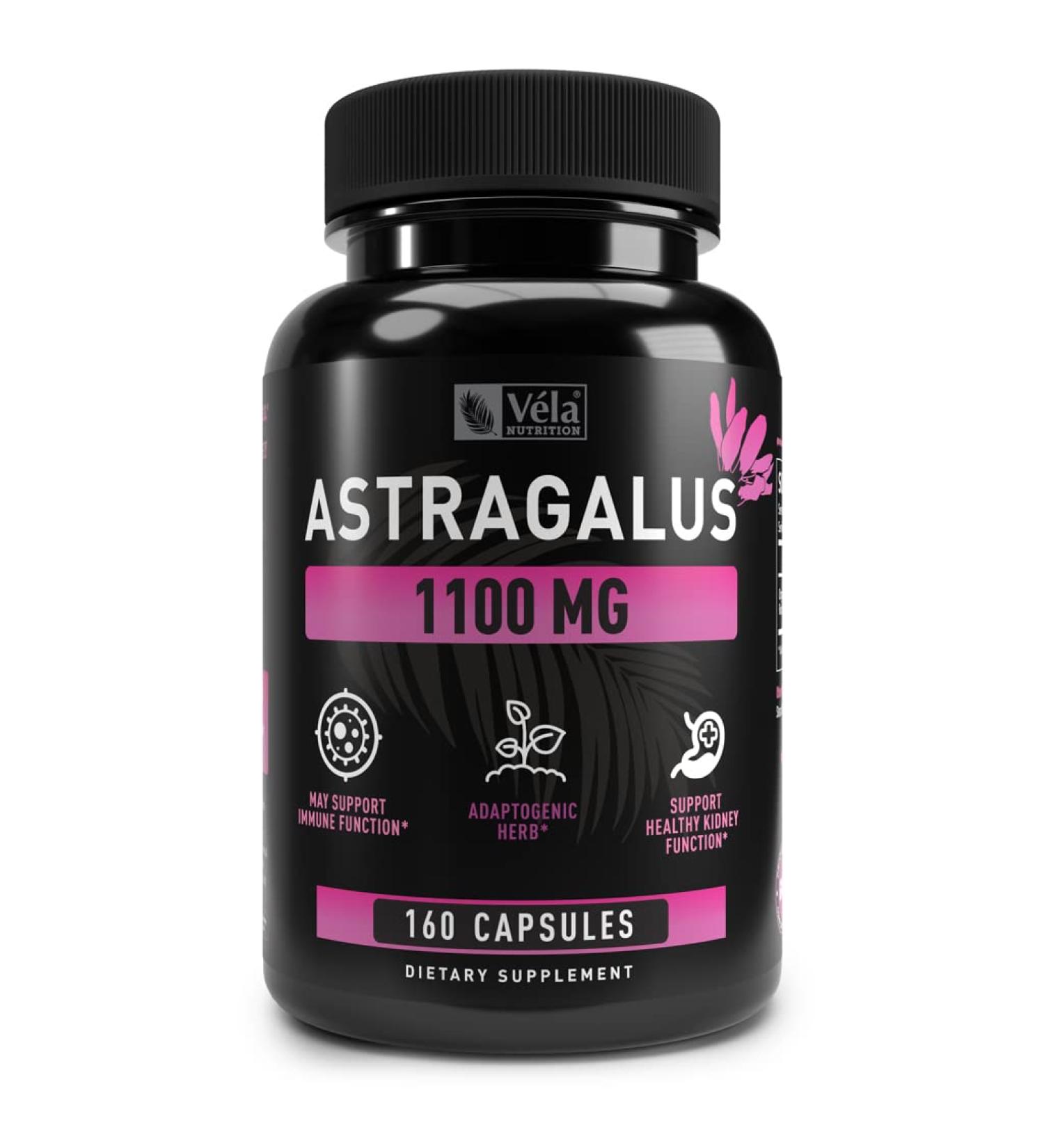 Astragalus Capsules 1100mg* | Immune & Kidney Support* | 160ct | Non-GMO, 3rd Party Tested - Buy Online on GoSupps.com