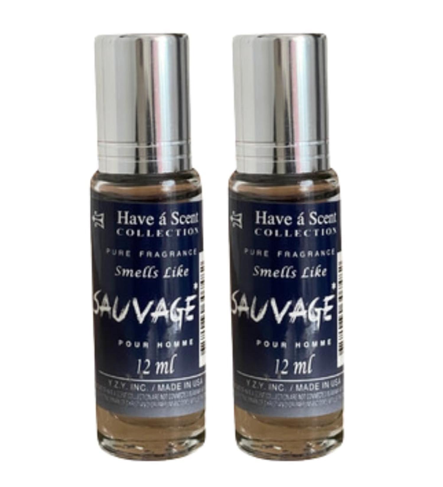 Smell Like Sauvage Pour Homme for Men Roll On Oil 12ml (Pack of 2)