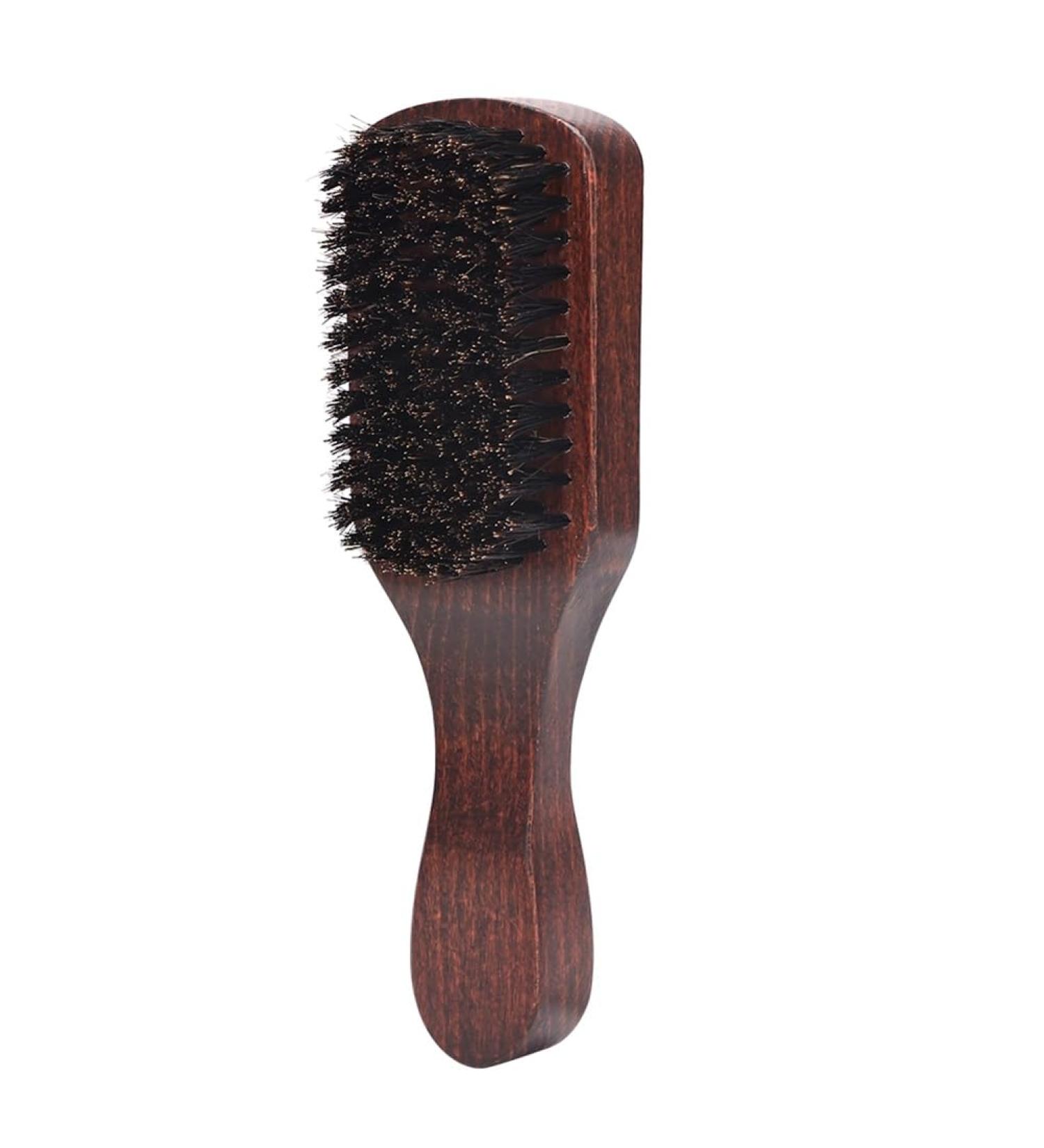 Dewedrt 1pcs Hair Funnel Wooden Shaving Brush the Face Baby Beard Brush Easy Install Easy to Use Brown - Buy Online on GoSupps.com