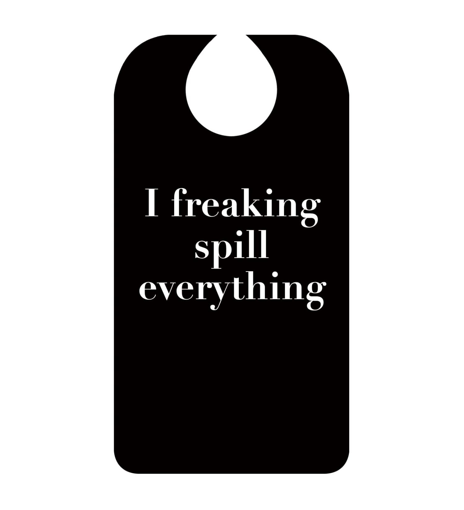 Men's Funny Waterproof Adult Bib with Crumb Catcher - 1 Pack | Washable, Reusable - Buy Online on GoSupps.com