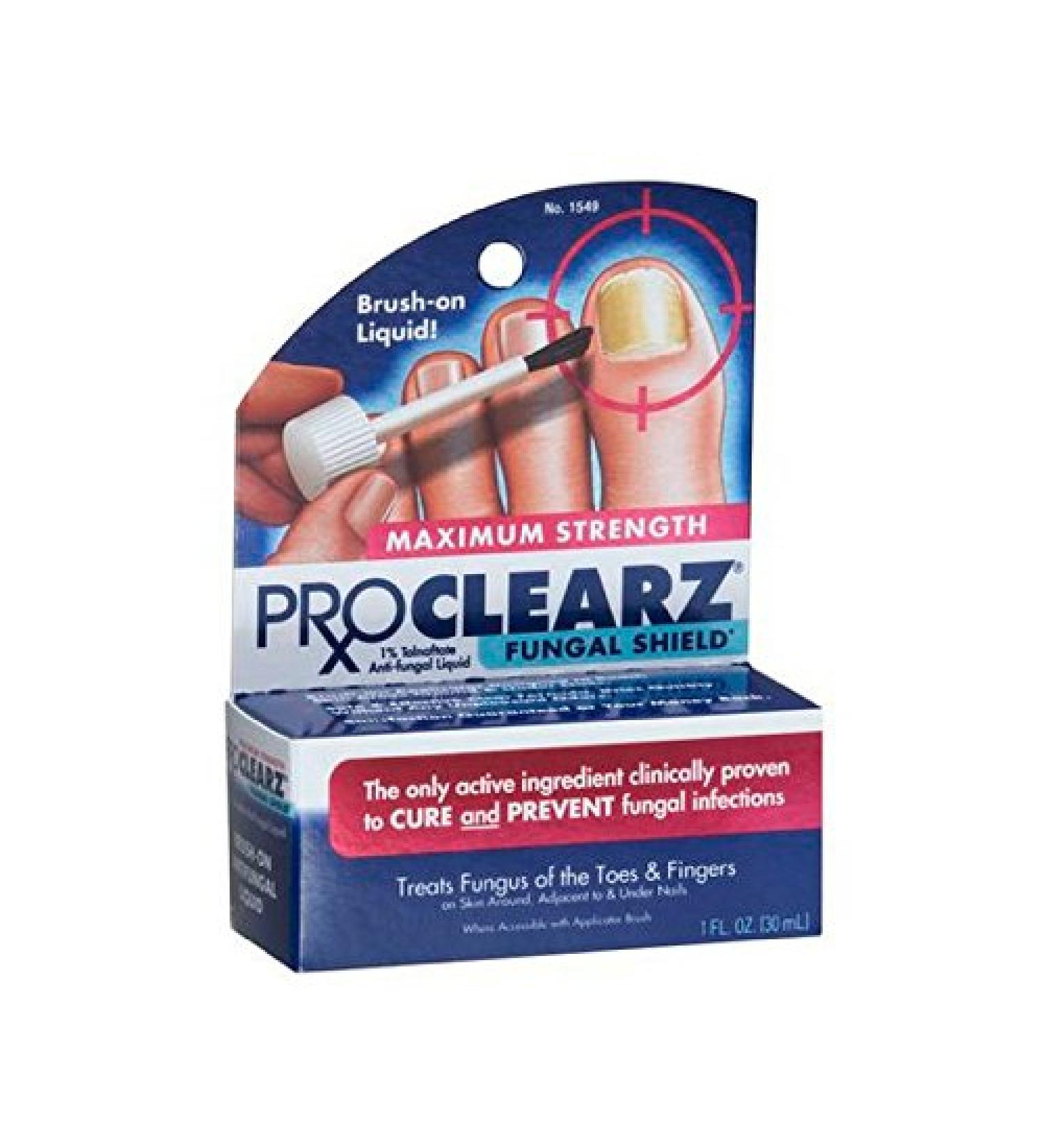 ProClearz Fungal Shield Brush-On Antifungal Liquid Maximum Strength 1-Ounce (30 ml) (Pack of 3)
