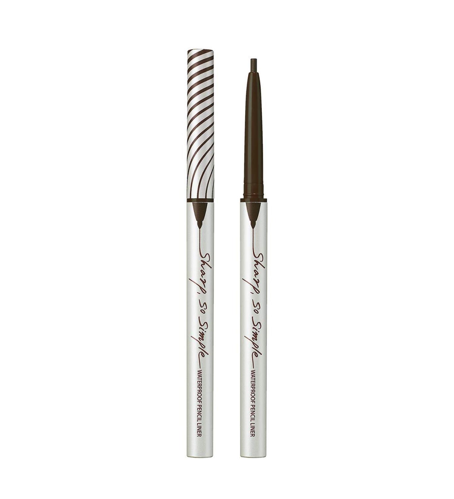 CLIO Sharp So Simple Waterproof Pencil Eye Liner - Dark Brown (#5) | Micro Precision Tip, Long Lasting, Smudge-Resistant - 1 Count - Buy Online on GoSupps.com