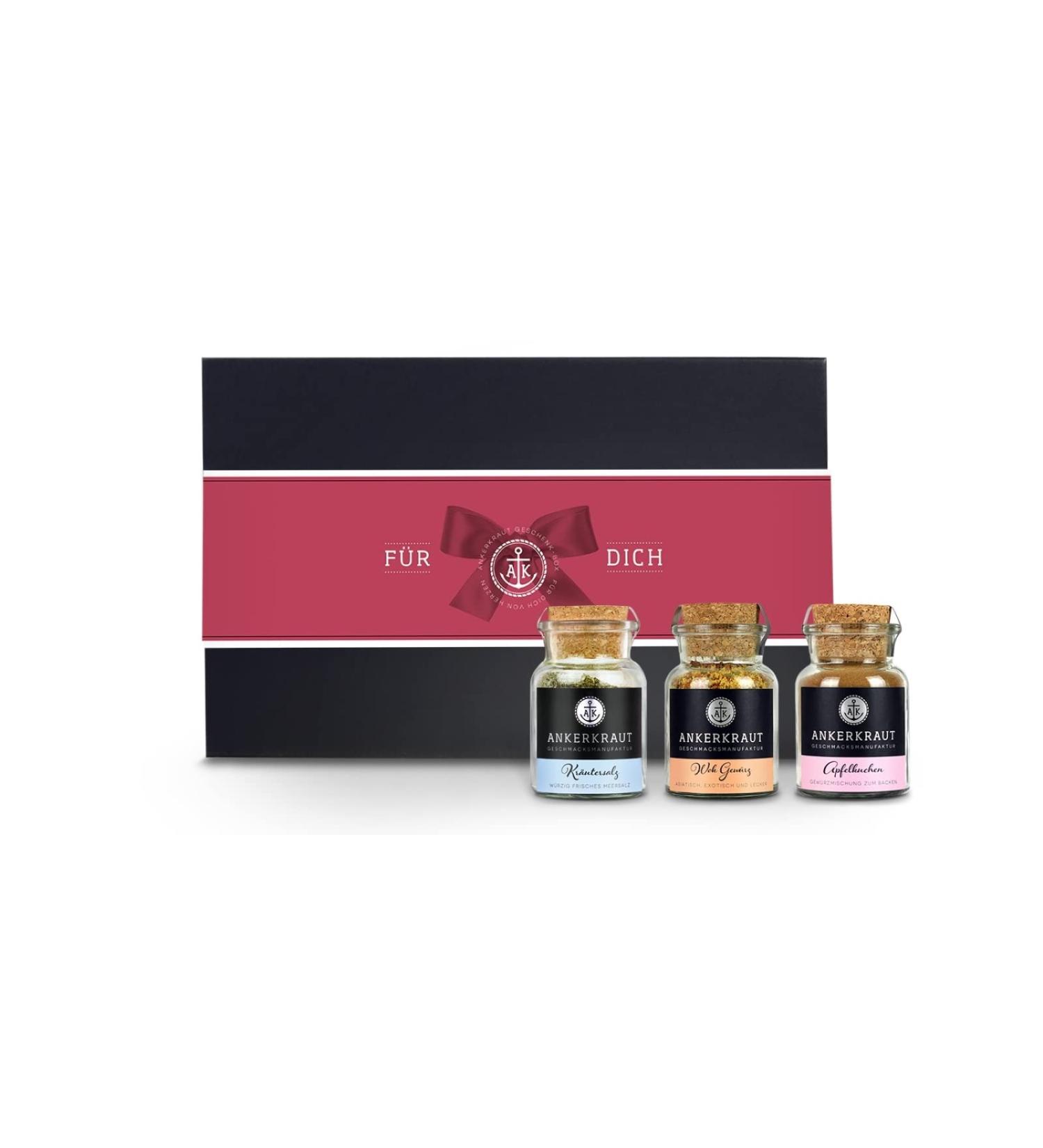 Ankerkraut Gift Set - Premium Herbal Salt Wok Spice & Apple Pie Deluxe Box for Friends & Family - Buy Online on GoSupps.com