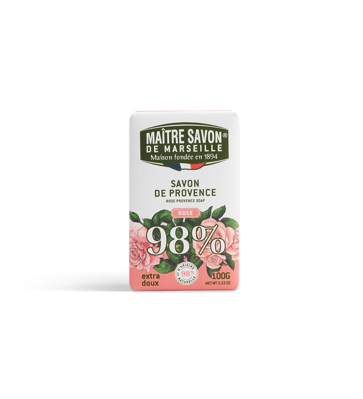 Provence Soap Bar - Rose Fragrance 100g | Natural Aromatherapy Bath Soap for Soft Skin - International Shipping Available - Buy Online on GoSupps.com