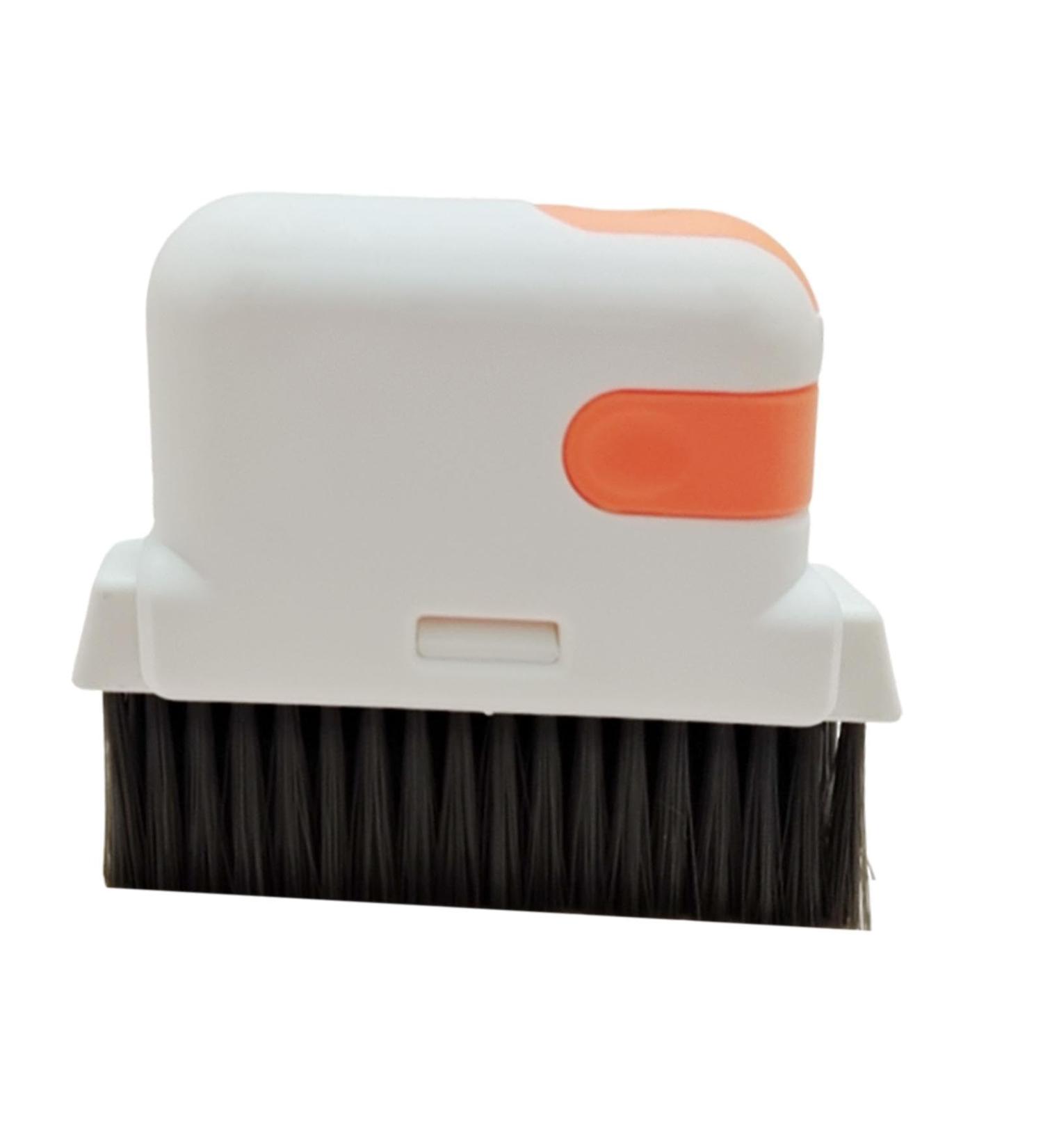 Shakven Hard Bristle Crevice Cleaning Brush - Multifunctional Grout Clean Brush Hard Bristle Crevice Cleaning Brush Grout Dustpan Cleaner Brush for Shower Tile Bathroom Orange1 - Buy Online on GoSupps.com