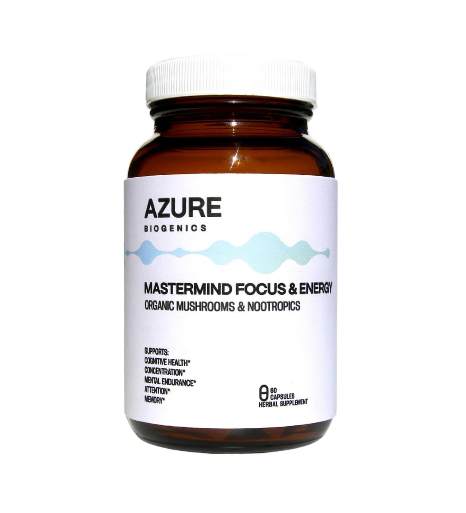 Organic Mushrooms & Nootropics Focus & Energy Formula - Lion s Mane Cordyceps Ginkgo & Rhodiola - Supports Mental Clarity Attention Memory Energy and Stamina* - 60 Capsules 525 MG - Buy Online on GoSupps.com