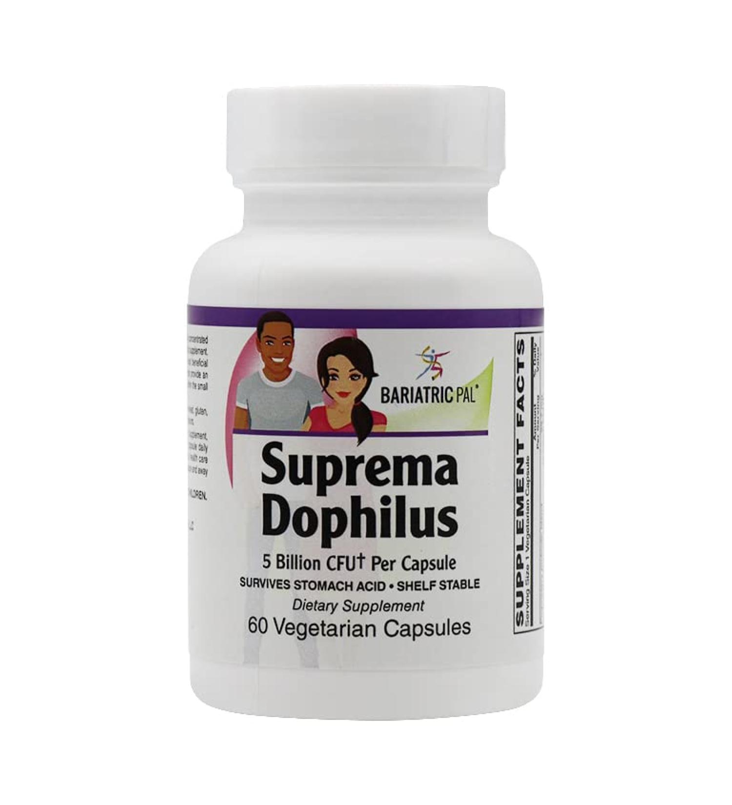 BariatricPal Suprema Dophilus Probiotic Gastrointestinal & Immune Health Capsules (60ct) - Buy Online on GoSupps.com