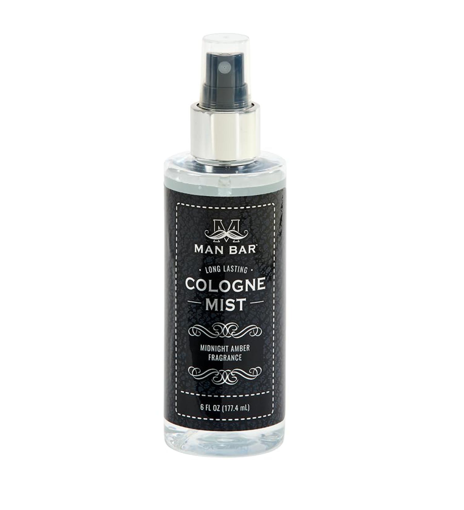 San Francisco Soap Company MAN BAR Cologne Mist Midnight Amber - Long Lasting - Created with the Man in Mind - 6 fl oz - Buy Online on GoSupps.com