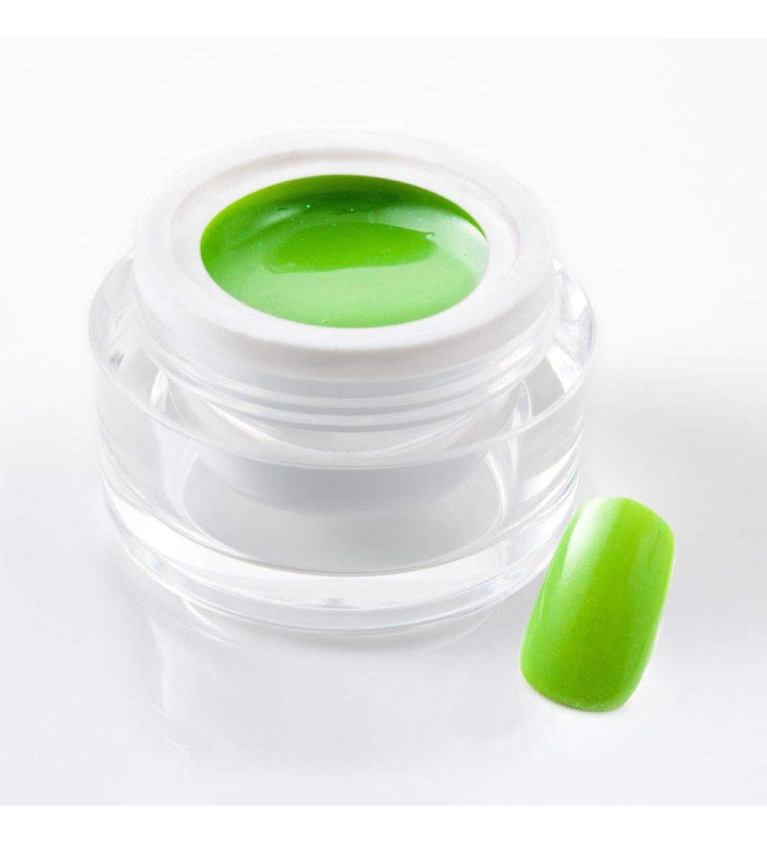 5 ml exclusive UV color gel/colour gel/neon gel - Neon Glimmer Lime Green